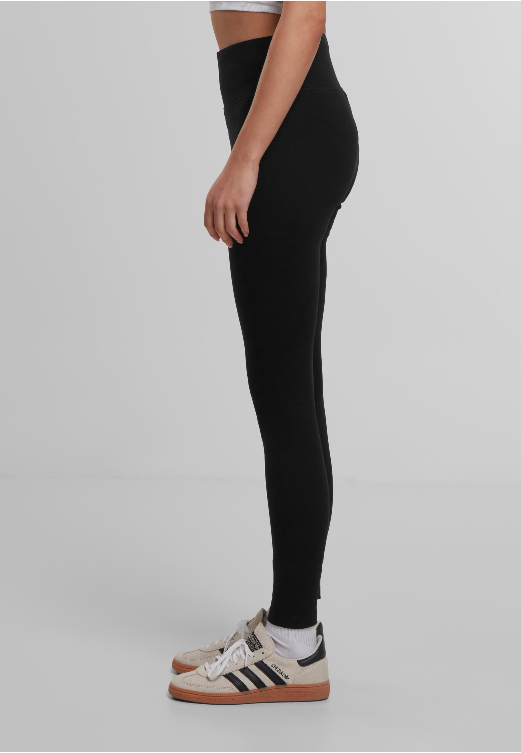 URBAN CLASSICS Leggings »Urban Classics Damen Ladies High Waist Jersey Leggings 2-Pack«, (1 tlg.)