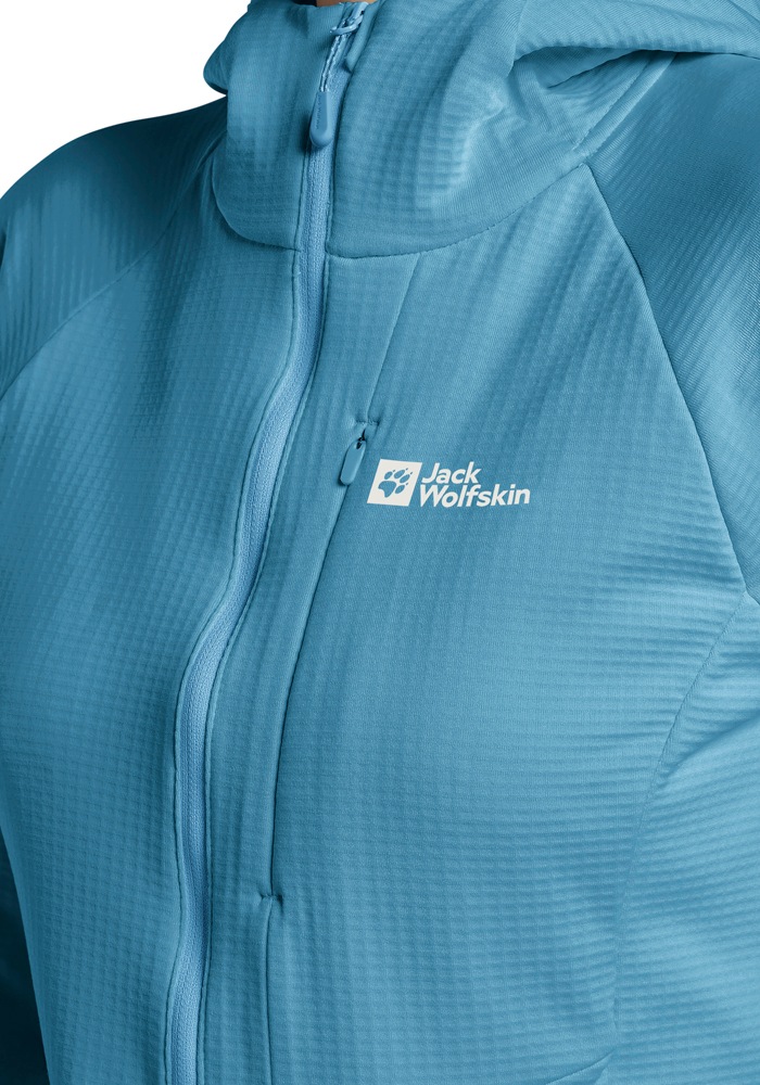 Jack Wolfskin Fleecejacke »KOLBENBERG HOODED FZ W«, mit Kapuze