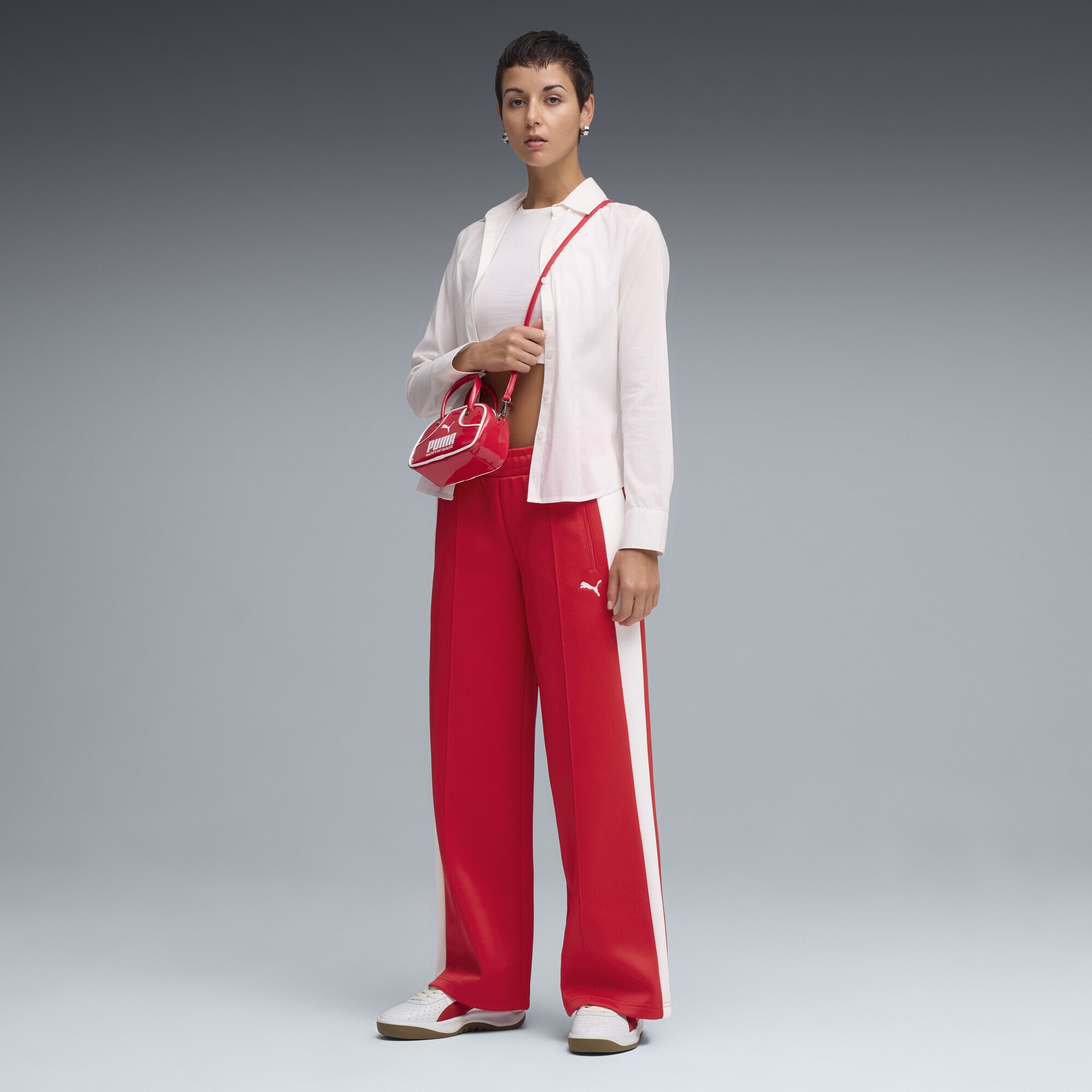 PUMA Sporthose »T7 Trainingshose mit niedrigem Bund Damen«