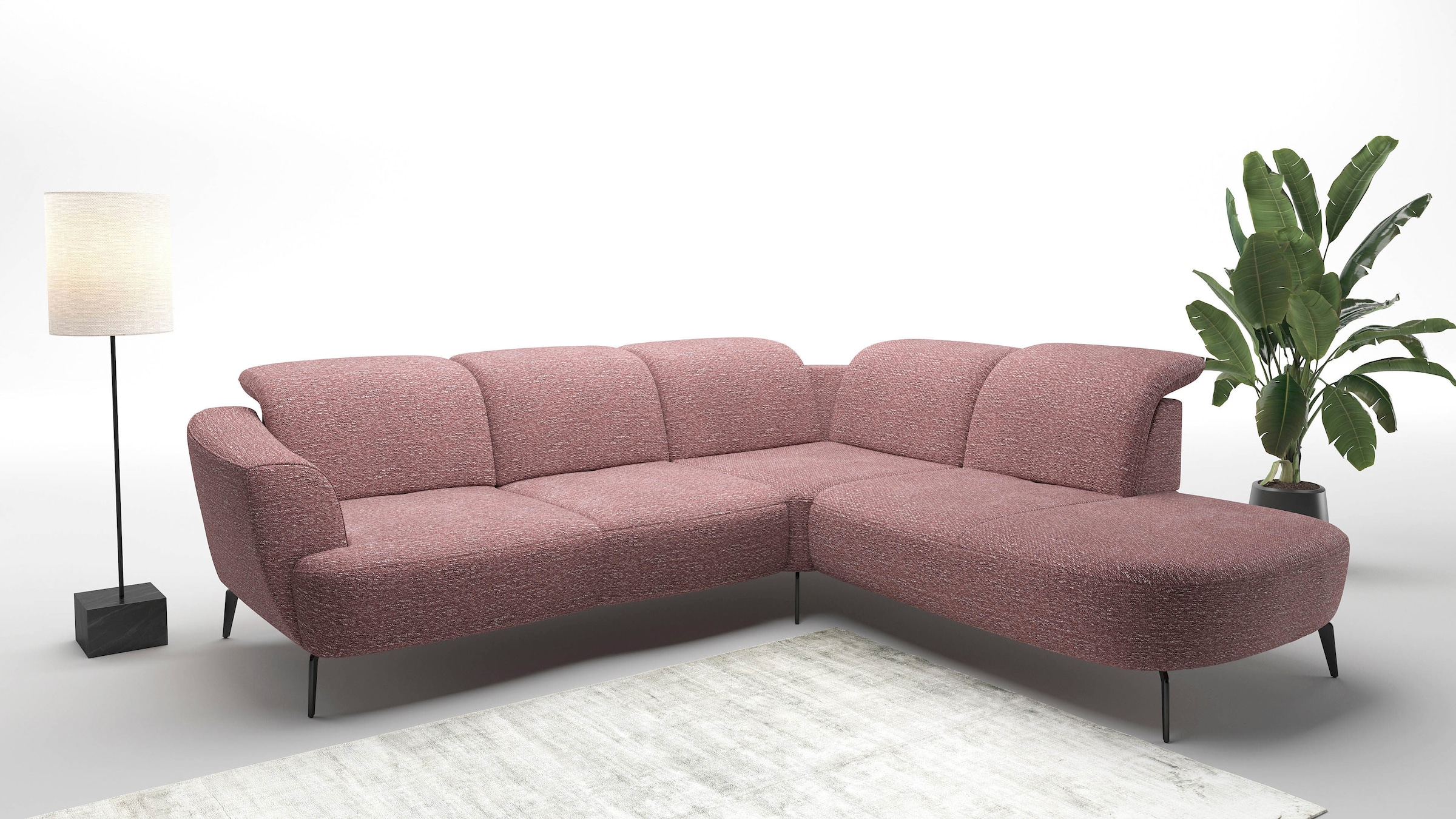 sit&more Ecksofa "Zoe", ink.Sitztiefenverstellung, wahlweise mit Kopfteilve günstig online kaufen