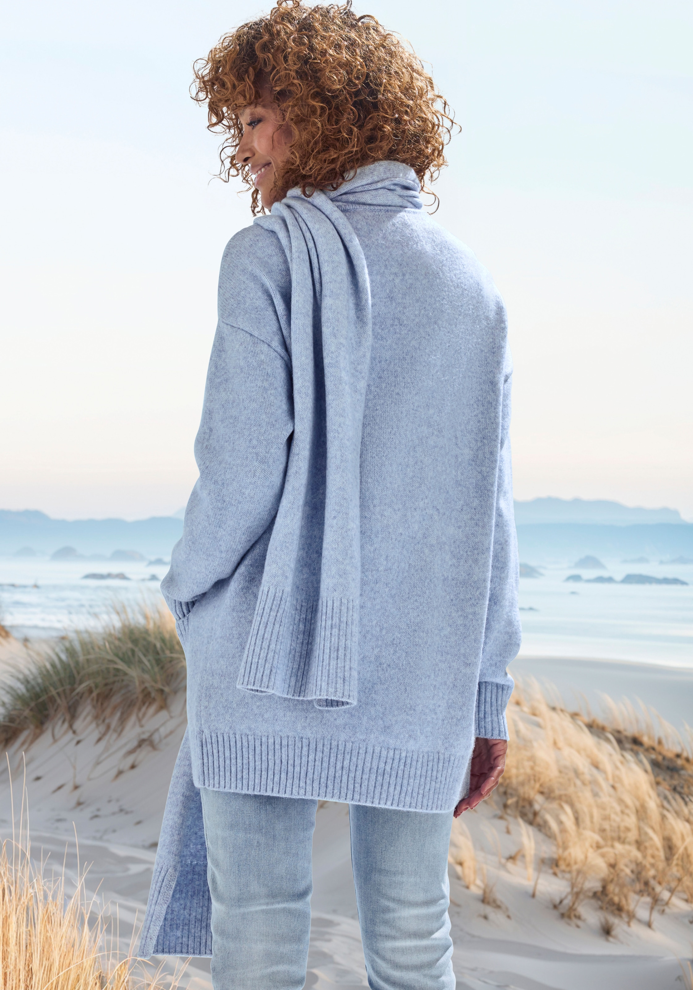 Vivance Strickjacke Set, mit Schal, aus kuscheliger Strickqualität, Cardiga günstig online kaufen