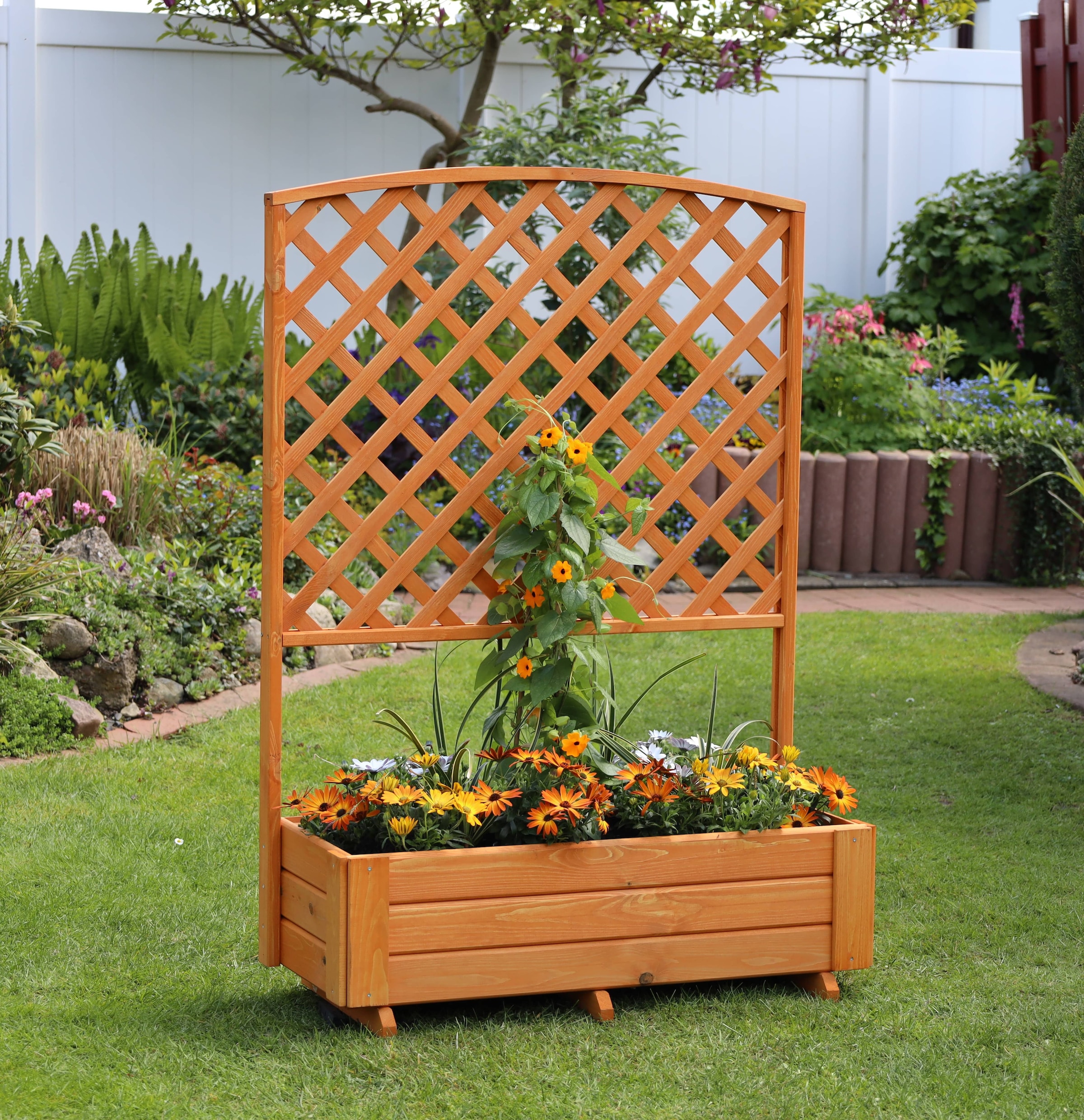 promadino Spalier, mit Pflanzkasten, BxT: 91x41 cm, versch. Höhen