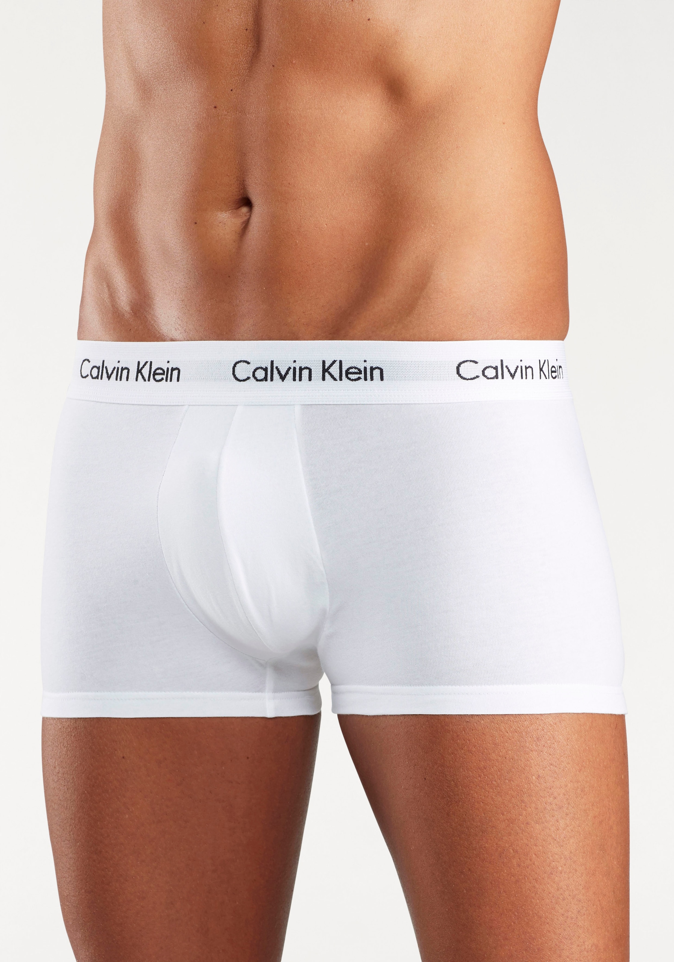 Calvin Klein Underwear Trunk »Low Rise Trunk 3 PACK« 3 Stk. mit weißem Webbund