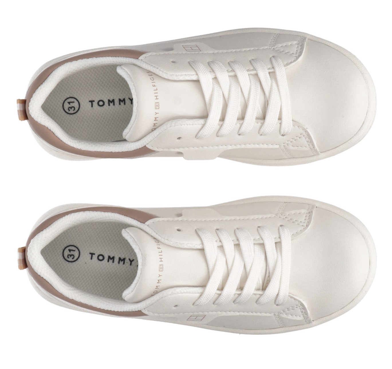 Tommy Hilfiger Sneaker »LOW CUT LACE-UP/VELCRO SNEAKER«, Freizeitschuh, Halbschuh, Schnürschuh mit farblichem Schaftrand