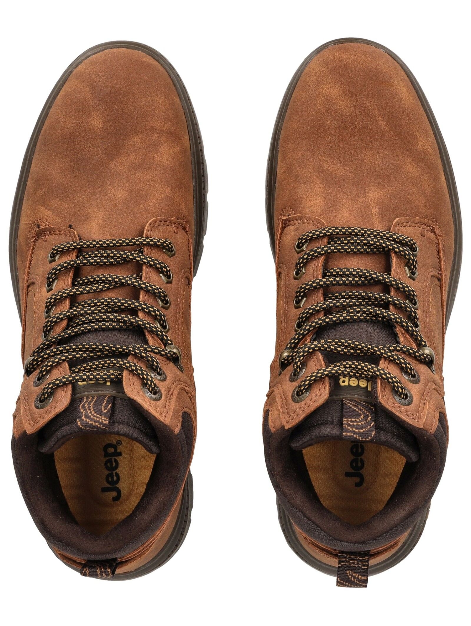 Jeep Schnürstiefelette »Jeep Stiefelette Lederimitat/Textil«