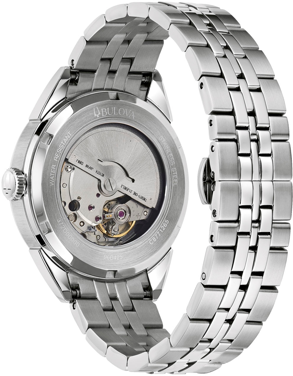 Bulova Automatikuhr »96B425«, Armbanduhr, Herrenuhr, Damenuhr, Edelstahlarmband, Saphirglas