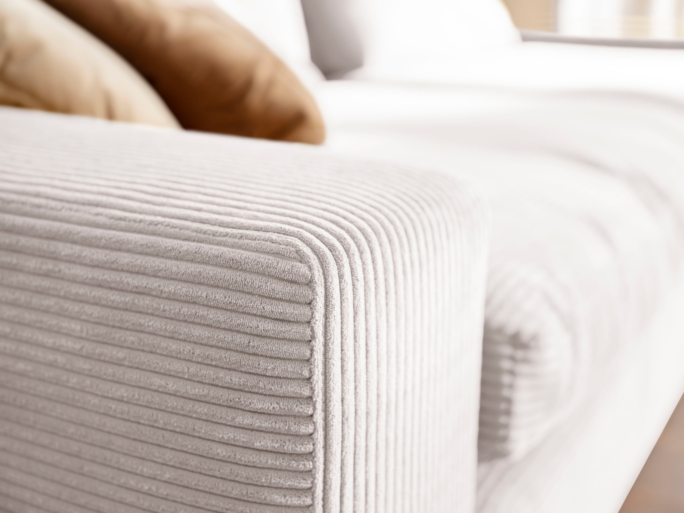 alina Big-Sofa »Sandy«, 256 cm breit und 123 cm tief, in modernem Cordstoff