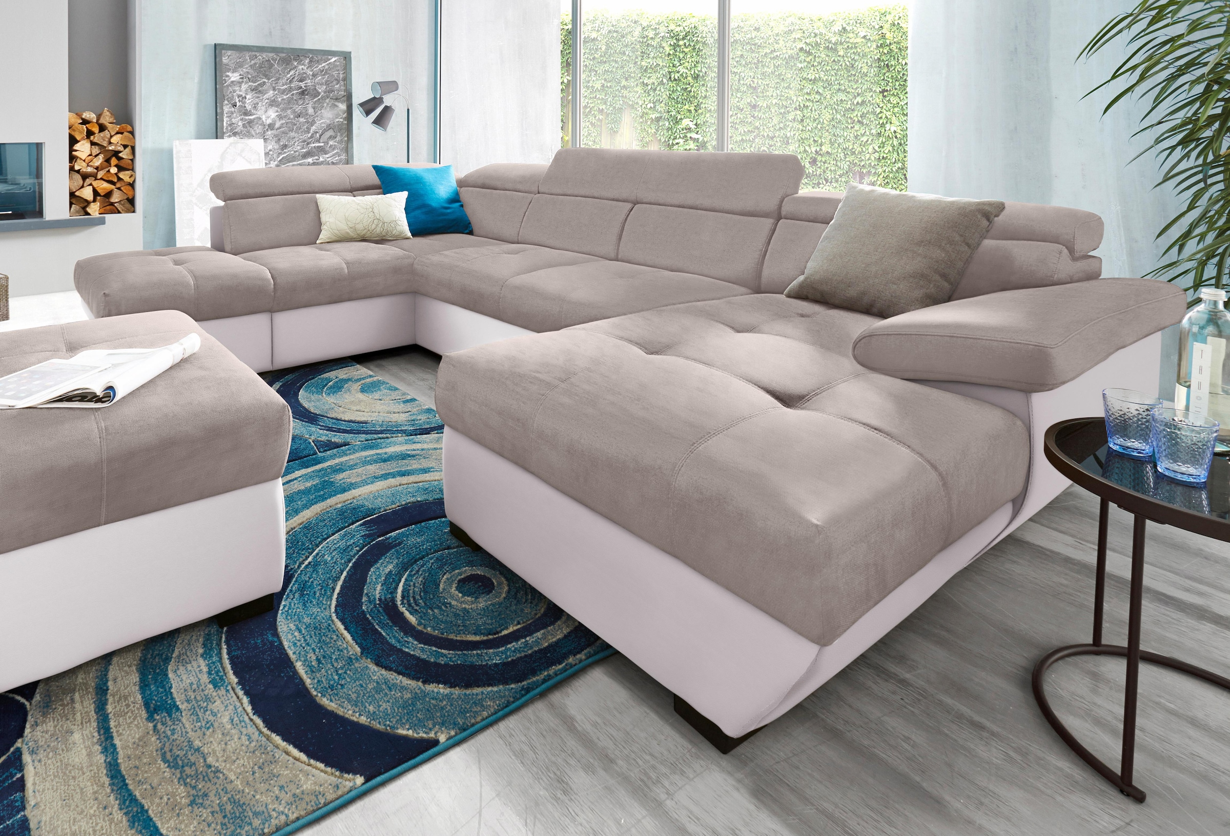 COTTA Wohnlandschaft "Speedway U-Form" mit Kopfteilverstellung, wahlweise m günstig online kaufen