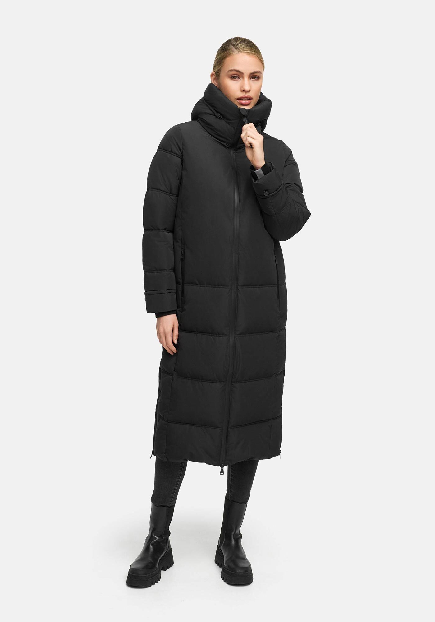 Marikoo Winterjacke "Honiaa" mit Seitenschlitzen für mehr Bewegungsfreiheit