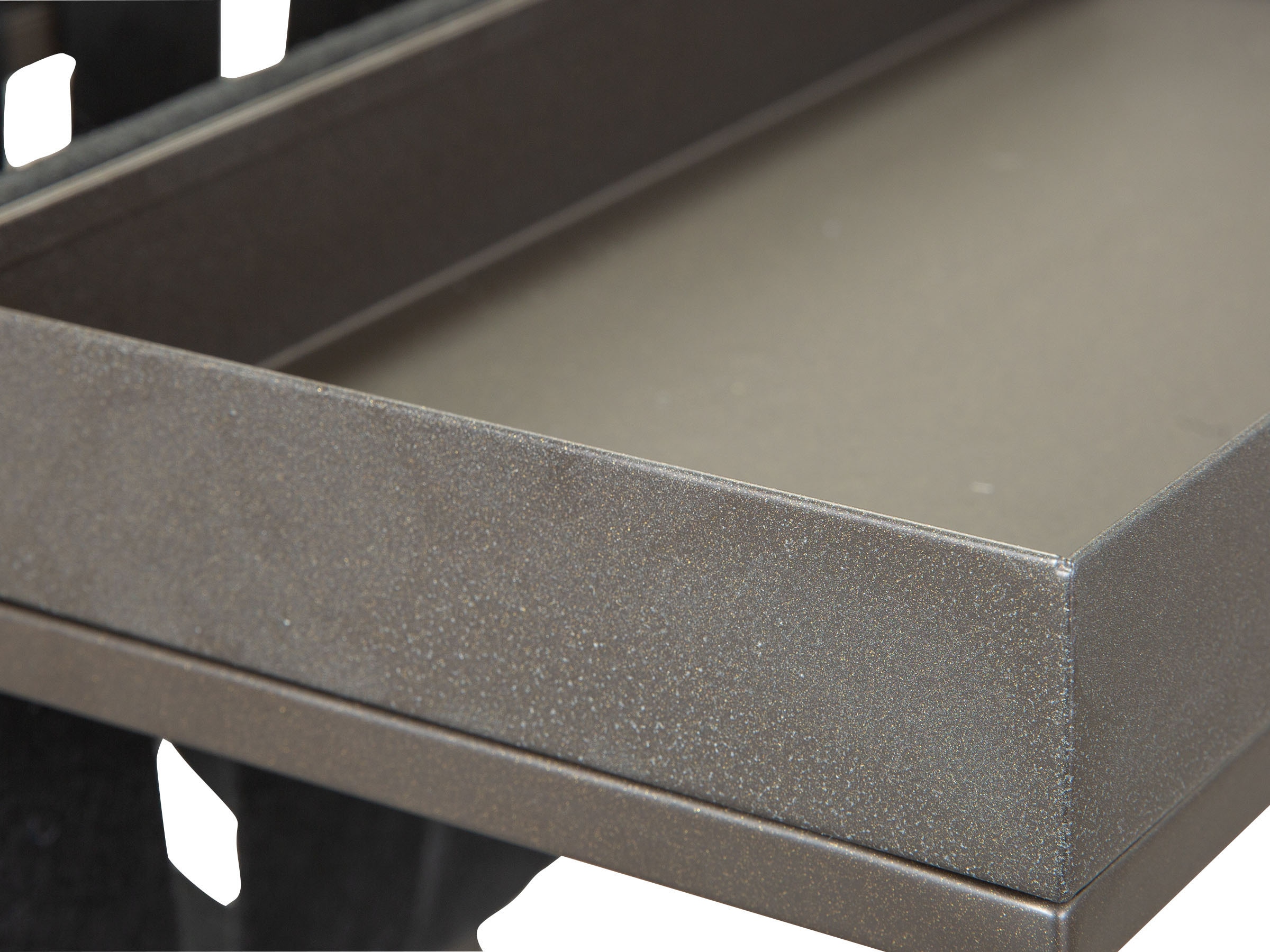Inter Link Beistelltisch »Club NY, Magazinenständer, Metall & Filz, modernes Design, Ablagetisch« Wohnzimmertisch mit praktischem Ablagefach, BxTxH: 35 x 35 x 40 cm
