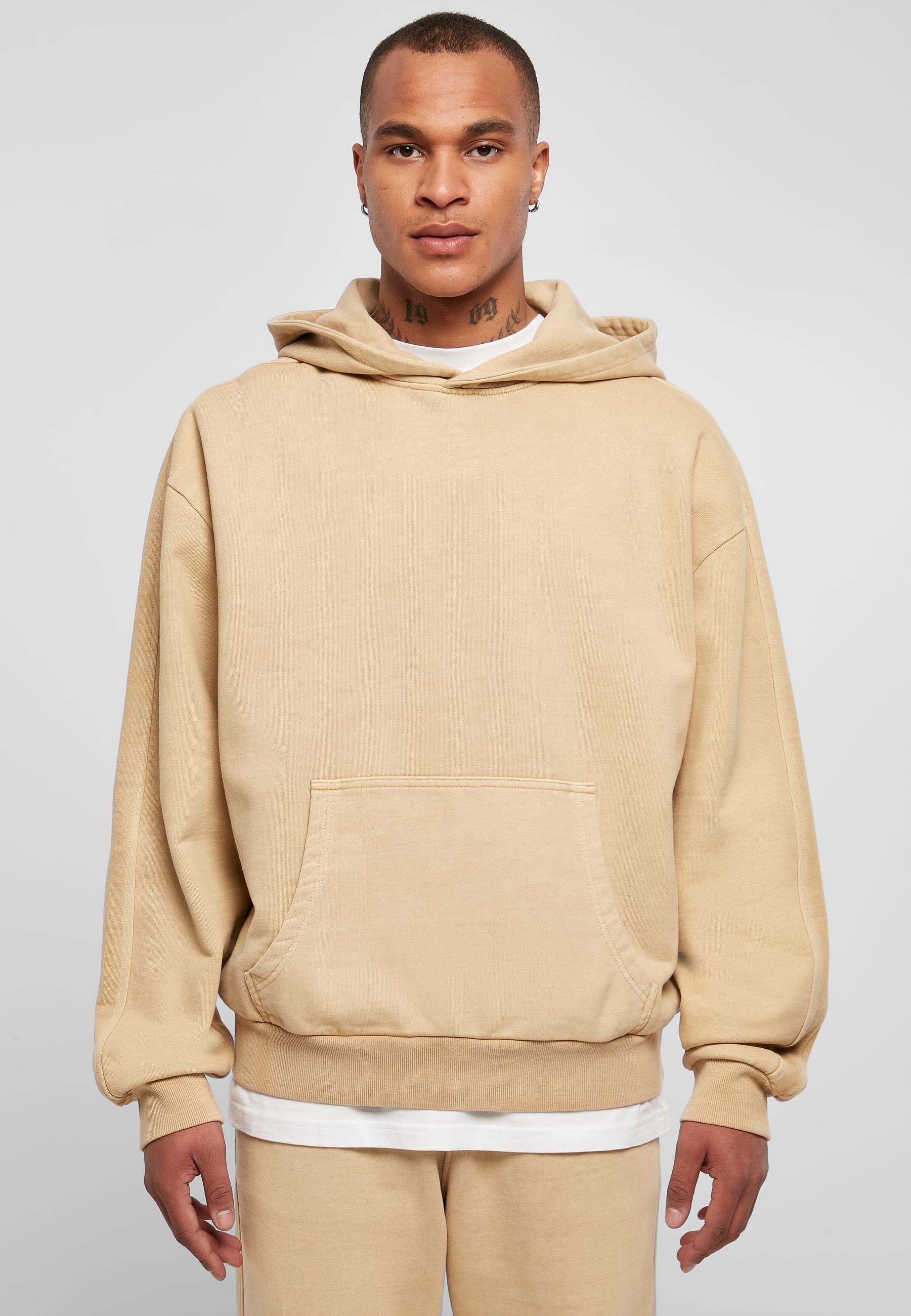 URBAN CLASSICS Kapuzensweatshirt »Urban Classics Herren Heavy Terry Garment Dye Hoody«, (1 tlg.)