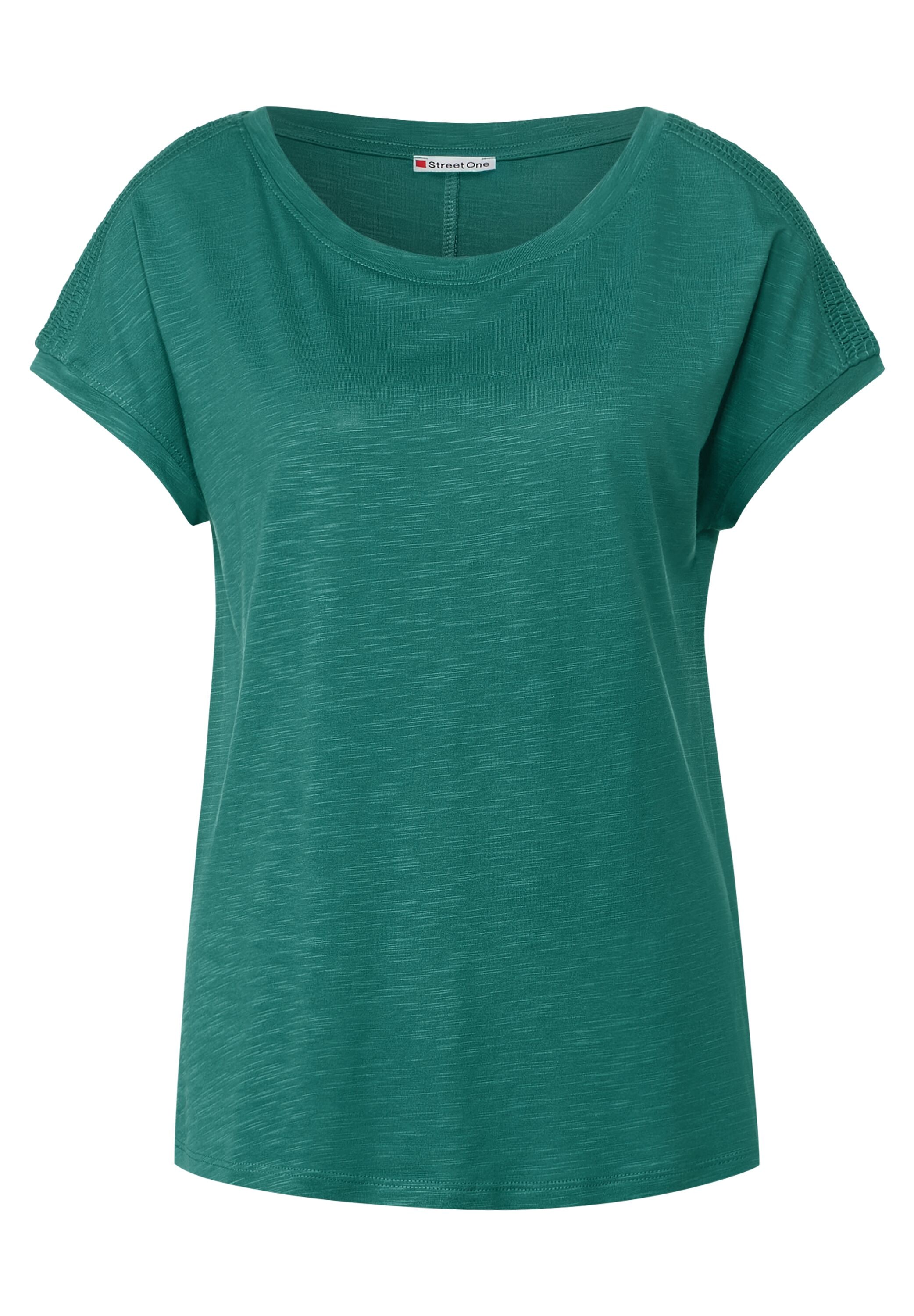 STREET ONE T-Shirt, aus softem Materialmix