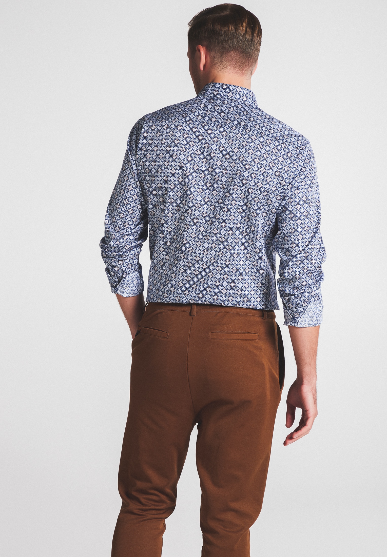 Eterna Langarmhemd »SLIM FIT«, EASY IRON (bügelleicht)