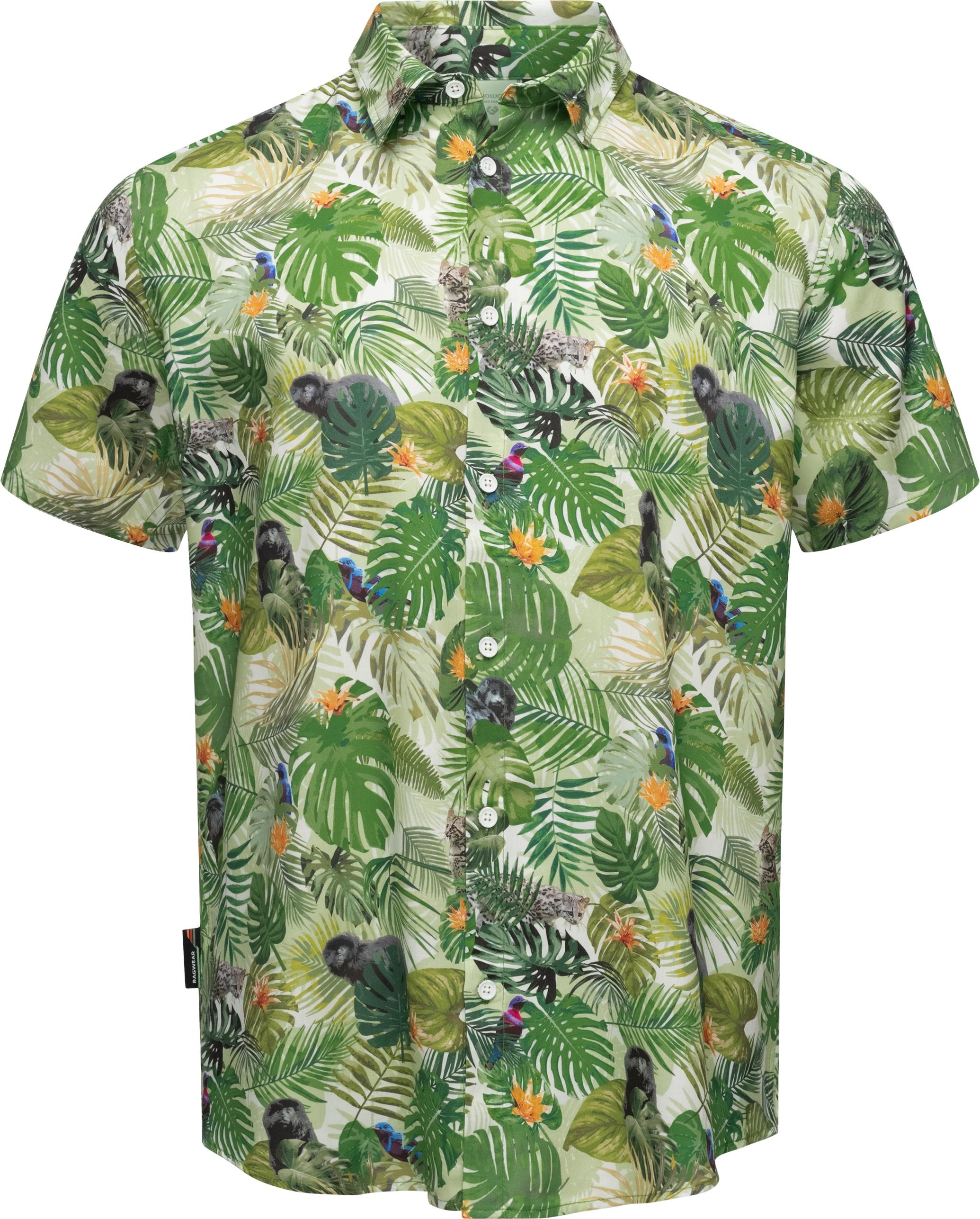 Hawaiihemd »Omerro«, Sommerliches Herren Hemd mit hawaiianischem Print