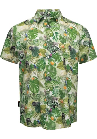 Hawaiihemd »Omerro«, Sommerliches Herren Hemd mit hawaiianischem Print