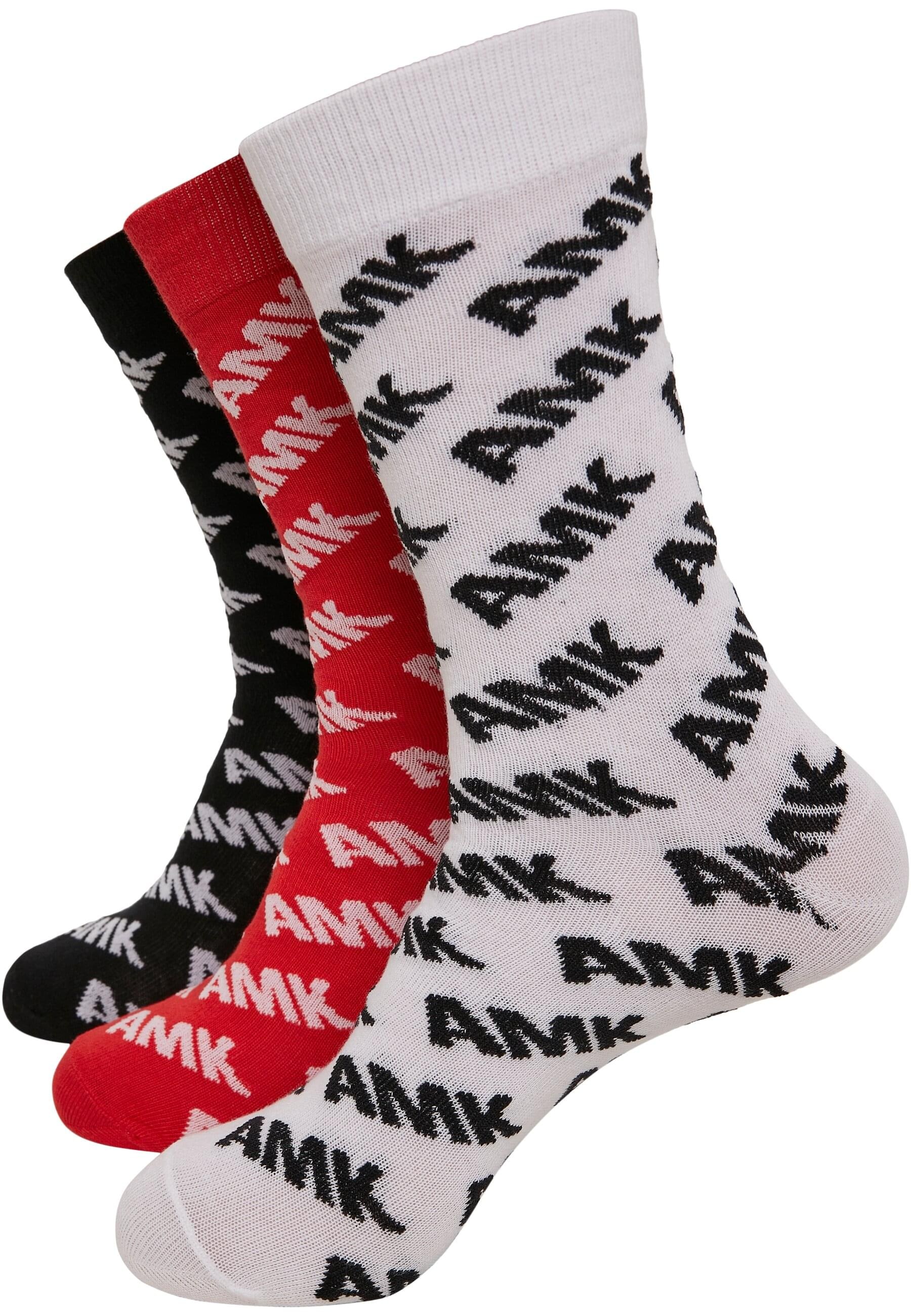 MisterTee Strümpfe "MisterTee Unisex AMK Allover Socks 3-Pack", (1 Paar)