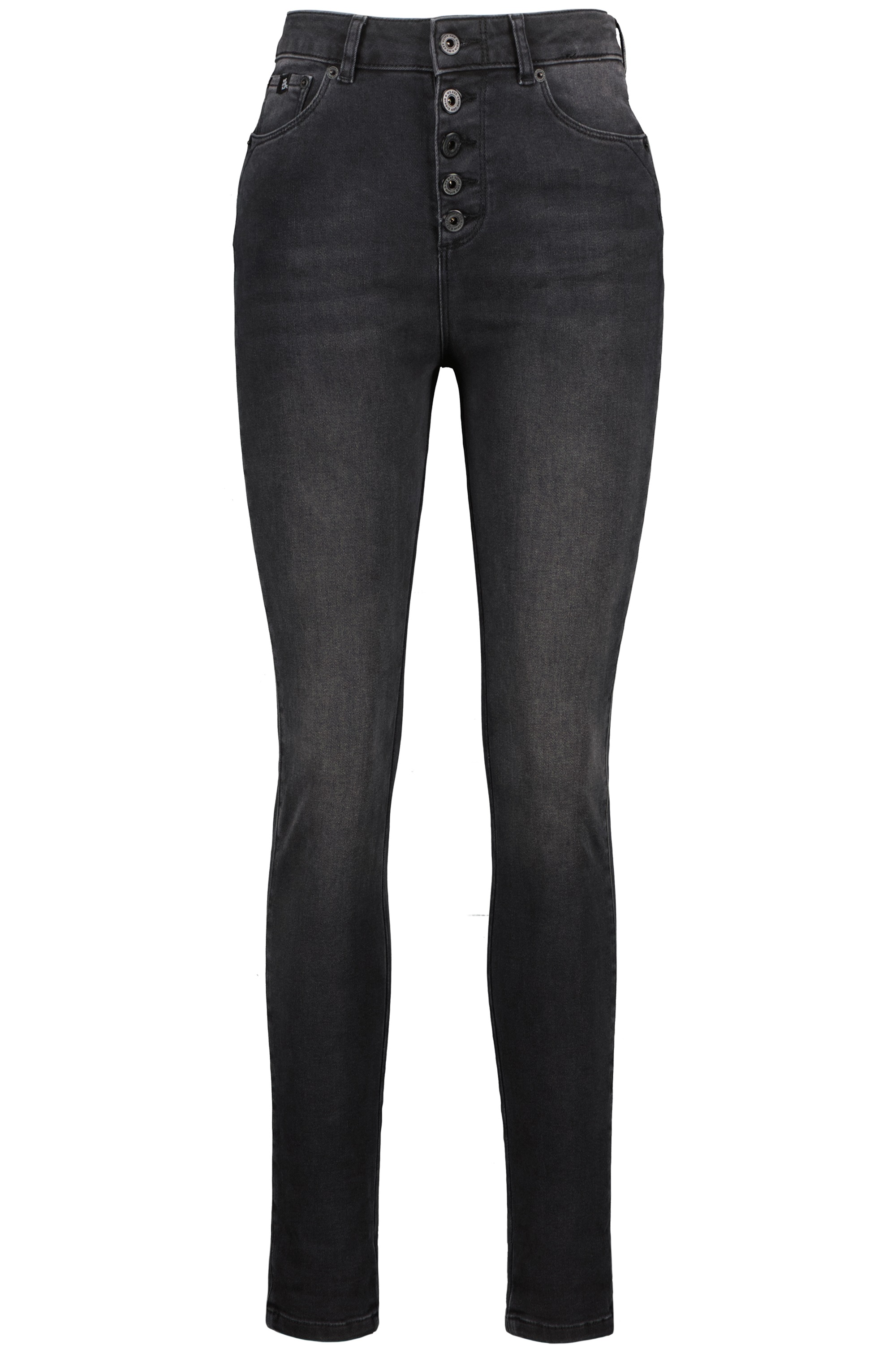 ALIFE & KICKIN Damen Mom-Jeans "Damen LeonoraAK DNM Q Jeanshose", schwarz, Gr. XS, 83% Baumwolle, 16% Polyester, 1% Elasthan, Jeans