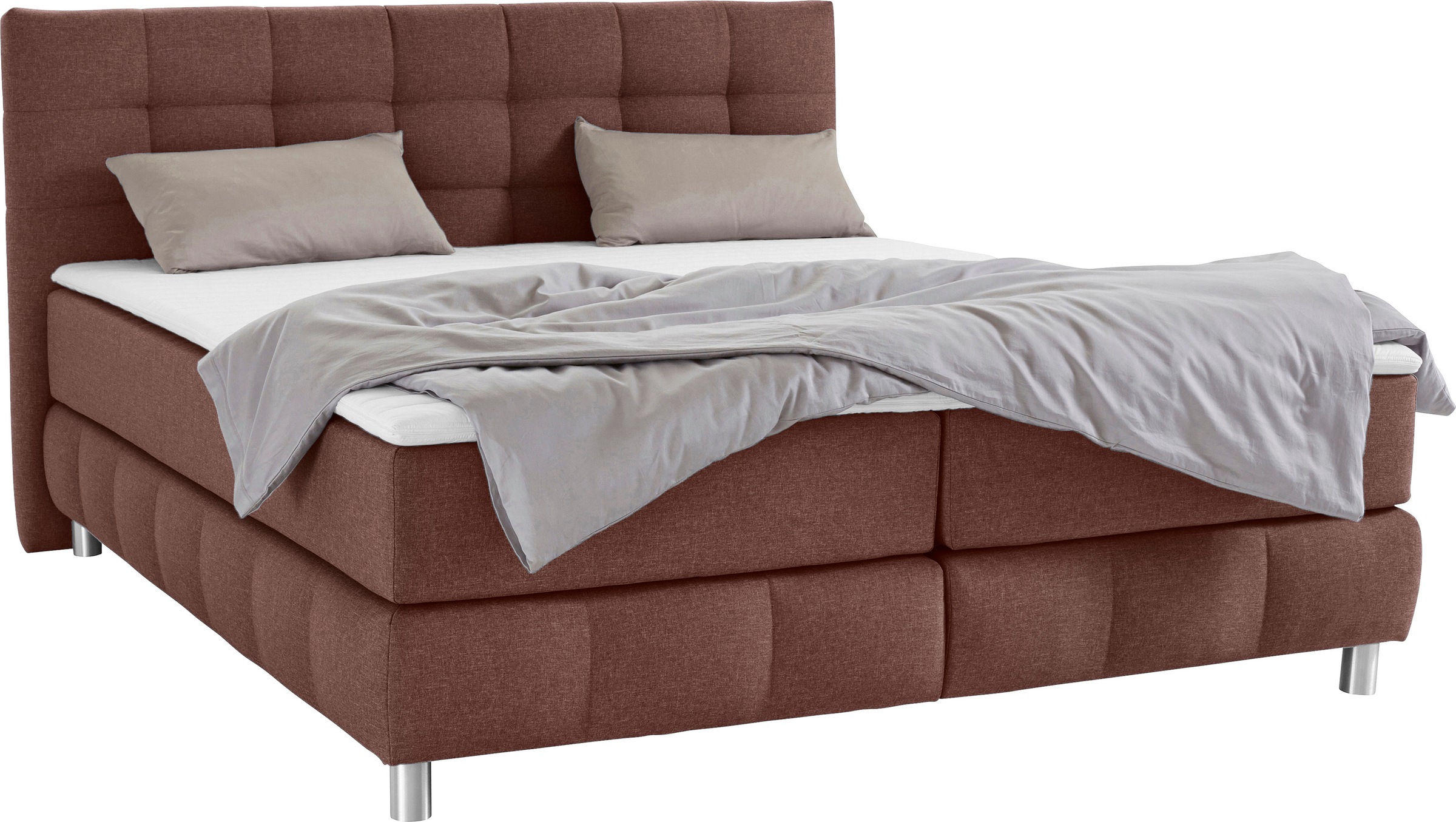 Home affaire Boxspringbett "Salo" incl. Topper, 6 Breiten, 2 Härtegrade, TF günstig online kaufen