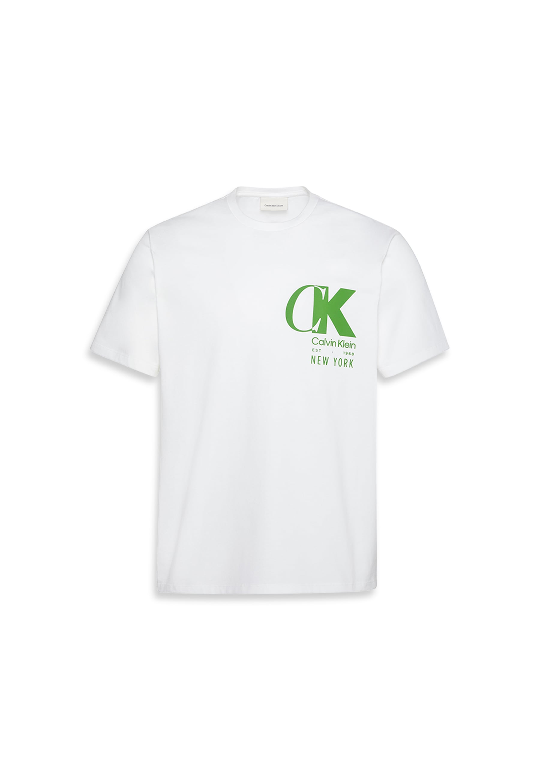 Calvin Klein T-Shirt »SS 20S EU CK OVERLAP GRAPHIC TEE«, Mit Rundhalsausschnitt, regular fit