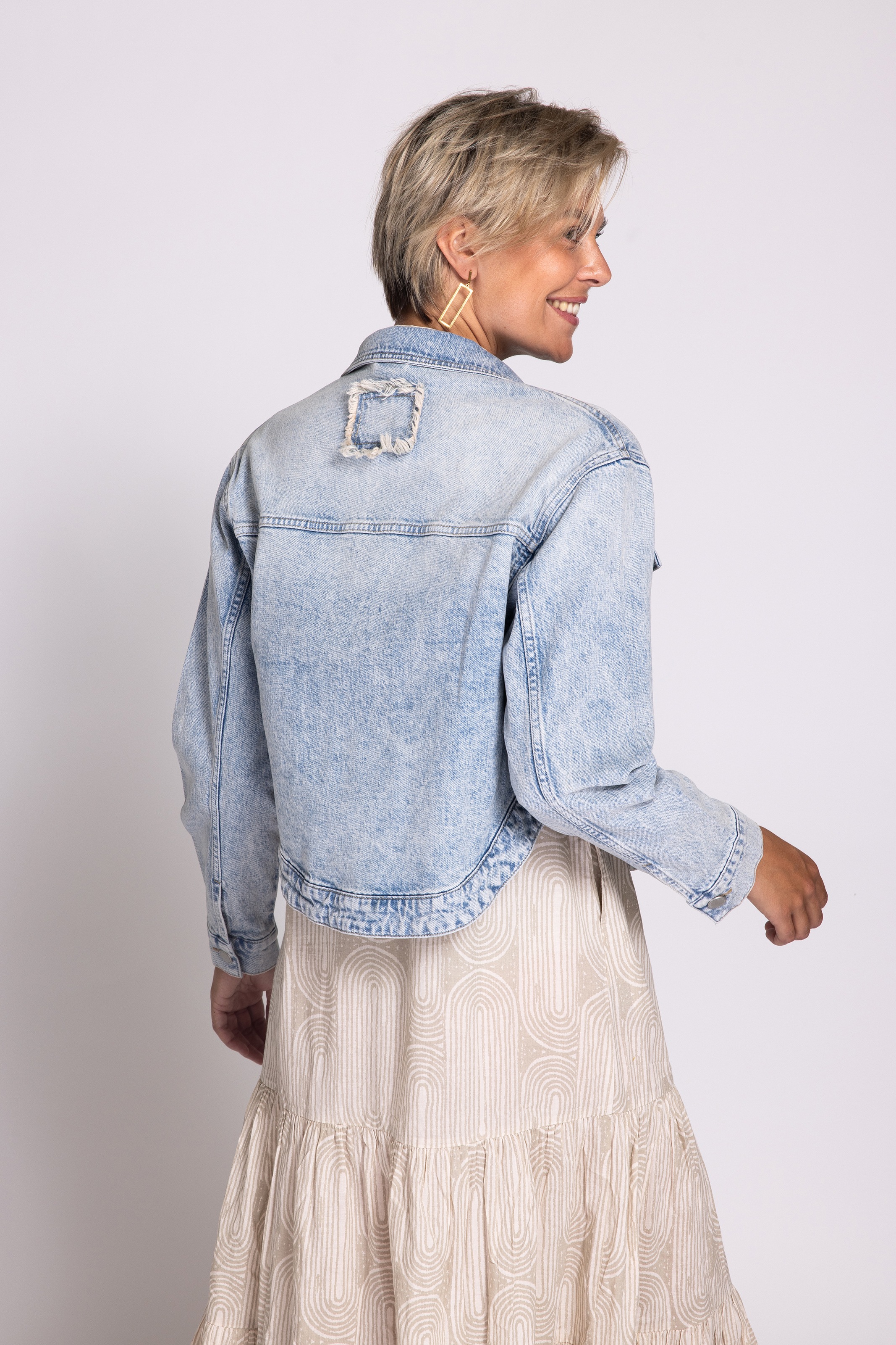 Zhrill Jeansjacke "NISSA", ohne Kapuze, Langarm, kurz geschnitten günstig online kaufen