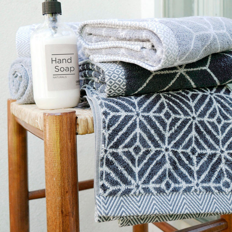 framsohn frottier Handtuch Set "Design Jaquard Raute" mehrfarbig gewebtem S günstig online kaufen