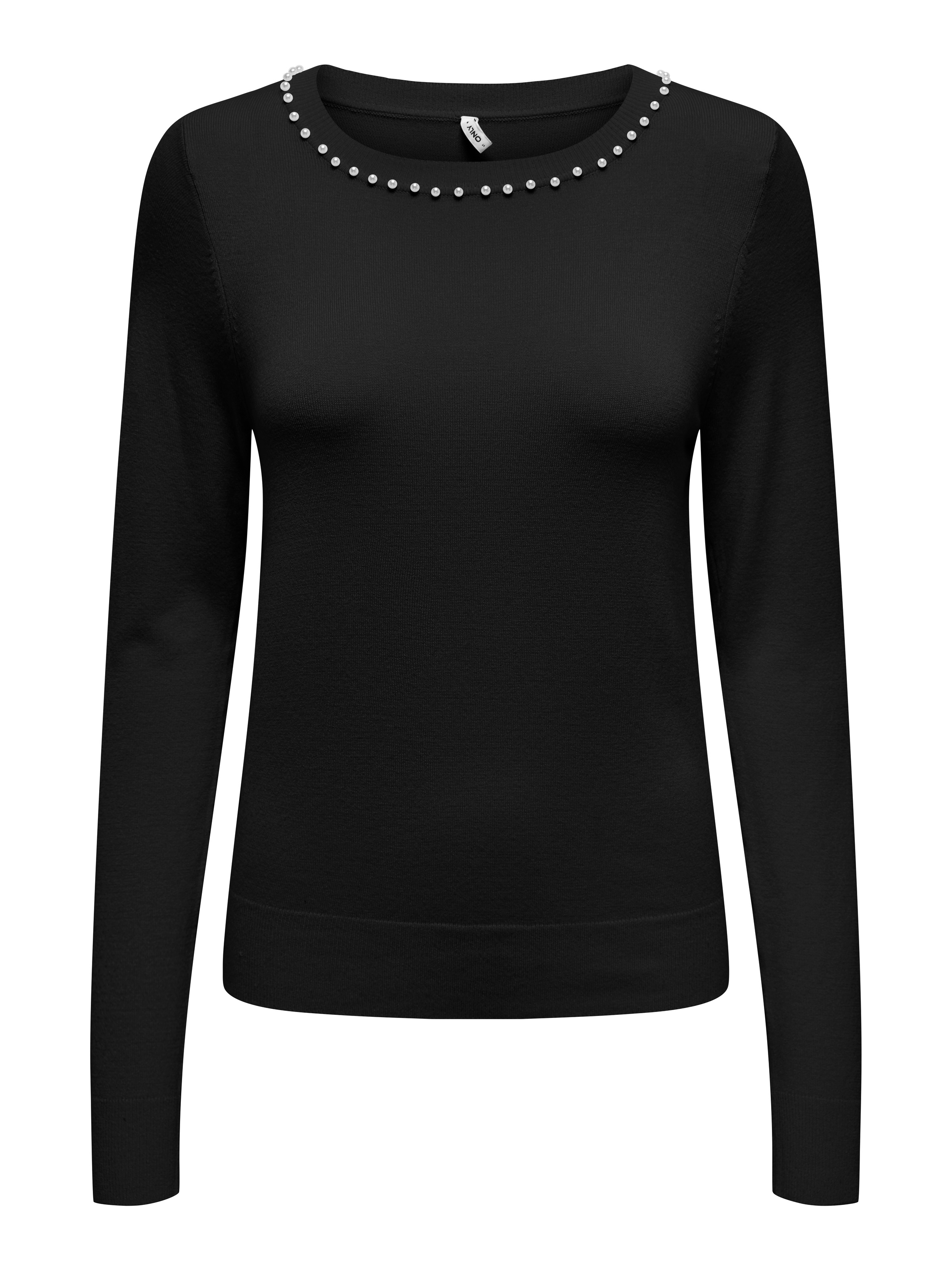 ONLY Strickpullover »ONLVENICE LIFE LS PEARL O-NECK CC KNT«