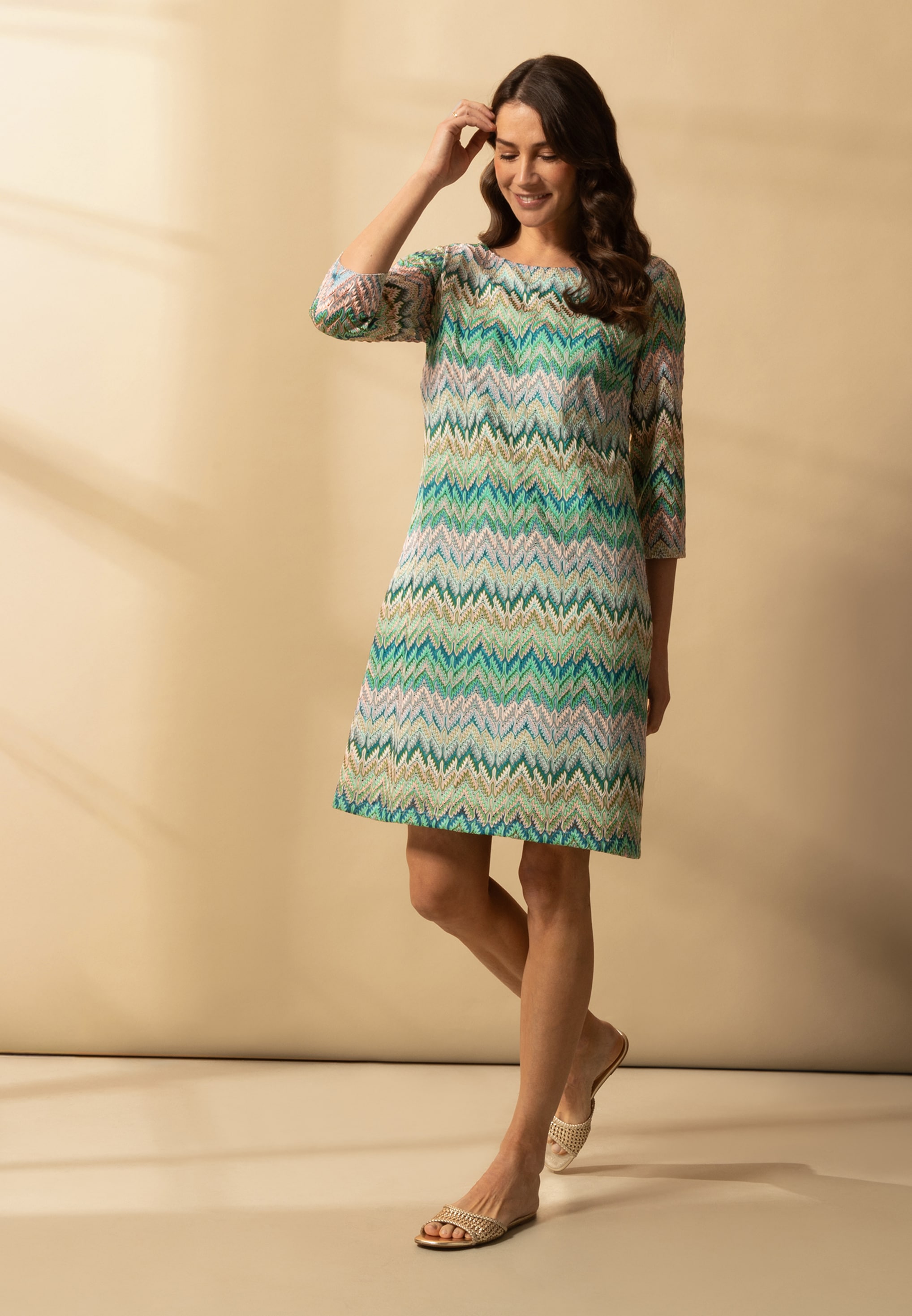 Betty Barclay Etuikleid »Damen mit 3/4 Arm« Ohne Tasche Muster