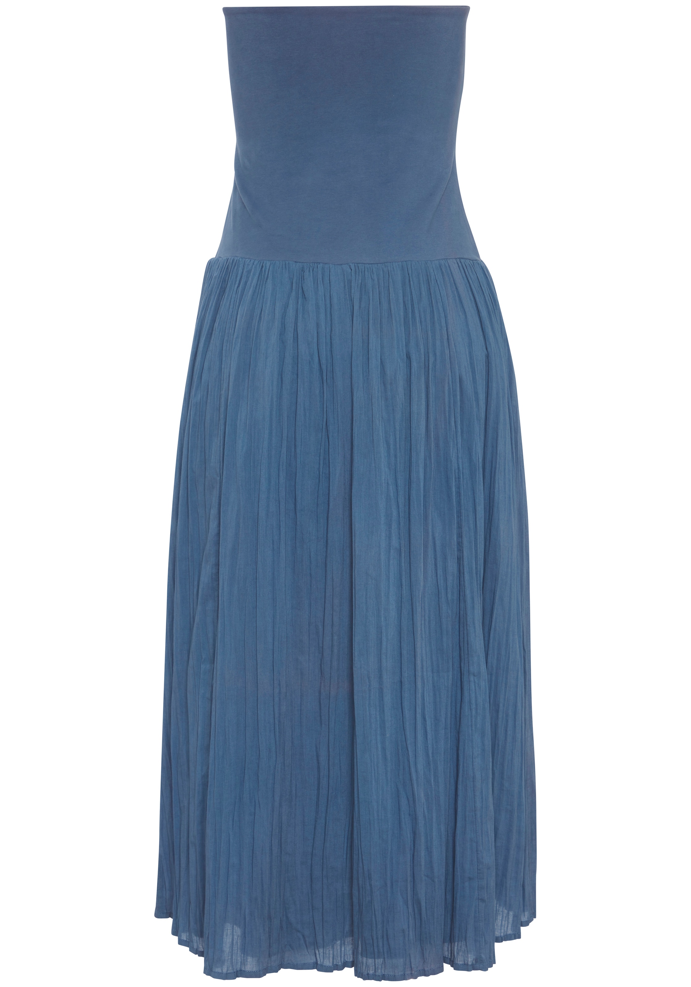 LASCANA 2-in-1-Kleid »als Rock oder Bandeaukleid tragbar« Ohne Taschen Sommerkleid, Midikleid, Maxirock, Sommerrock