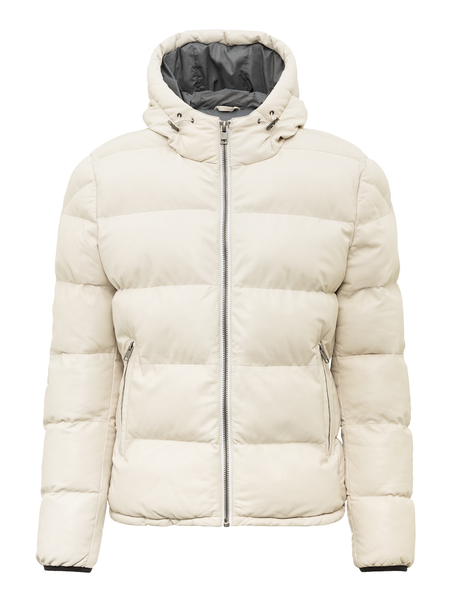RICANO Steppjacke »Steppjacke Sean« 2-Wege verstellbare Kapuze Handgefertigt aus echtem Leder