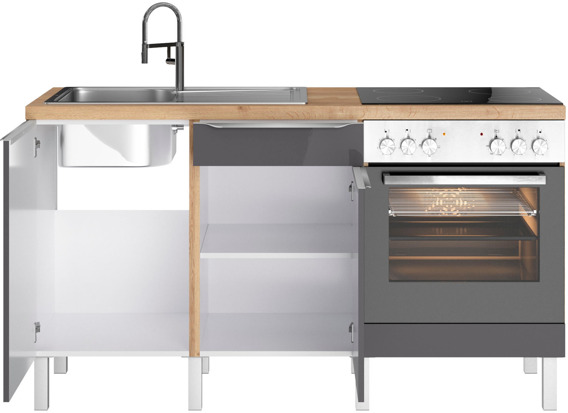 OPTIFIT Küche »Lilly2«, Breite 160 cm, wahlweise mit E-Geräten