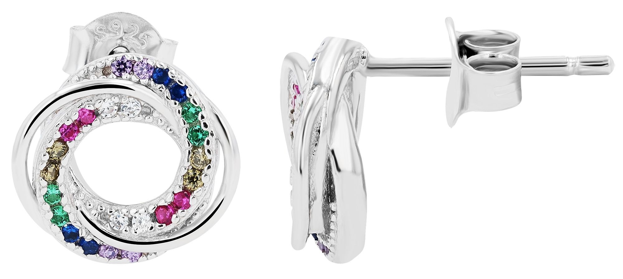 Adelia´s Paar Ohrhänger "Damen Ohrringe – Ohrstecker aus 925 Silber mit Zir günstig online kaufen