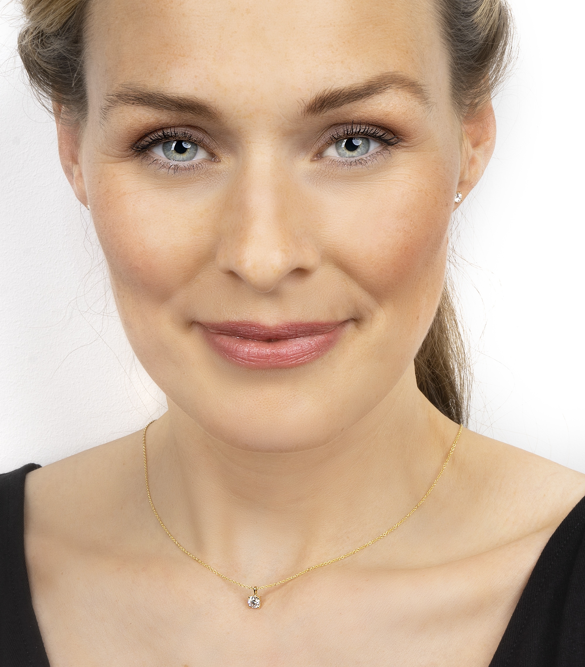 Vivance Kettenanhänger »0.5 ct Diamant Brillant Anhänger aus 585 Gelbgold«, Damen Gold Schmuck