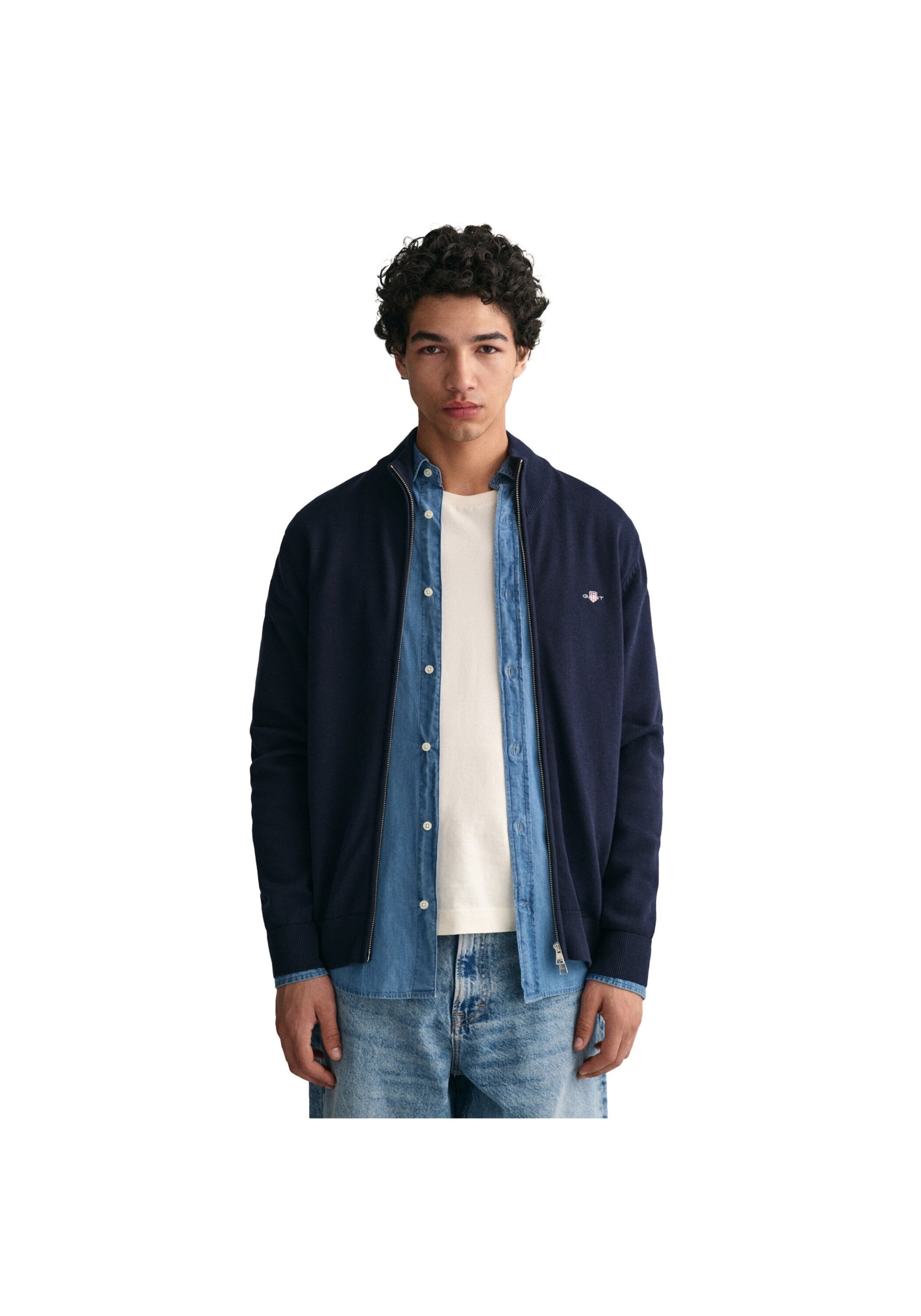 Gant Sweatshirt »Strickjacke CASUAL COTTON ZIP CARDIGAN«