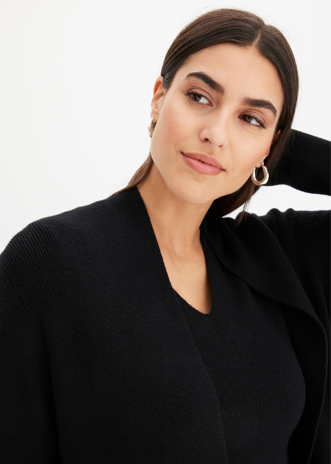 bonprix Longstrickjacke 1 Oversize-Passform, eleganter Stil günstig online kaufen