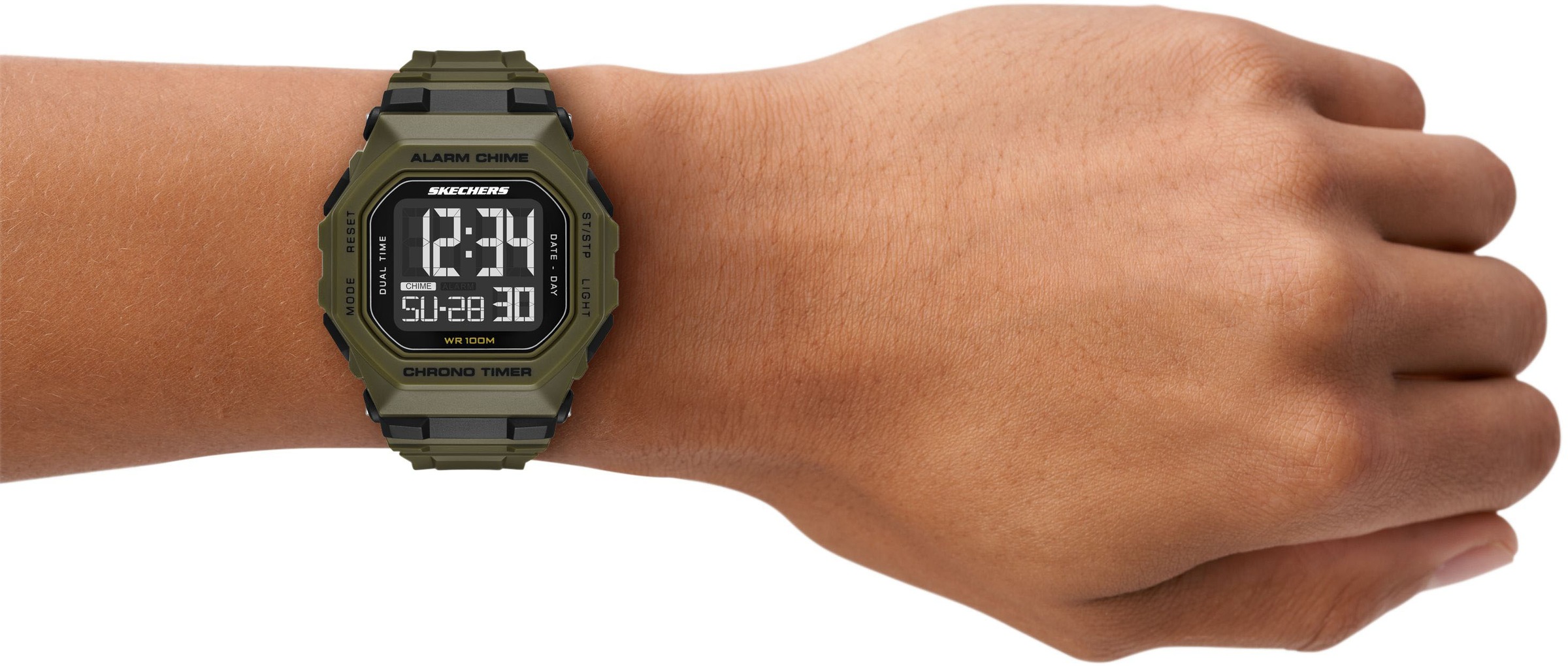 Skechers Chronograph »WHITFIELD«, Quarzuhr, Armbanduhr, Herrenuhr, digital, Tag, Wochentag