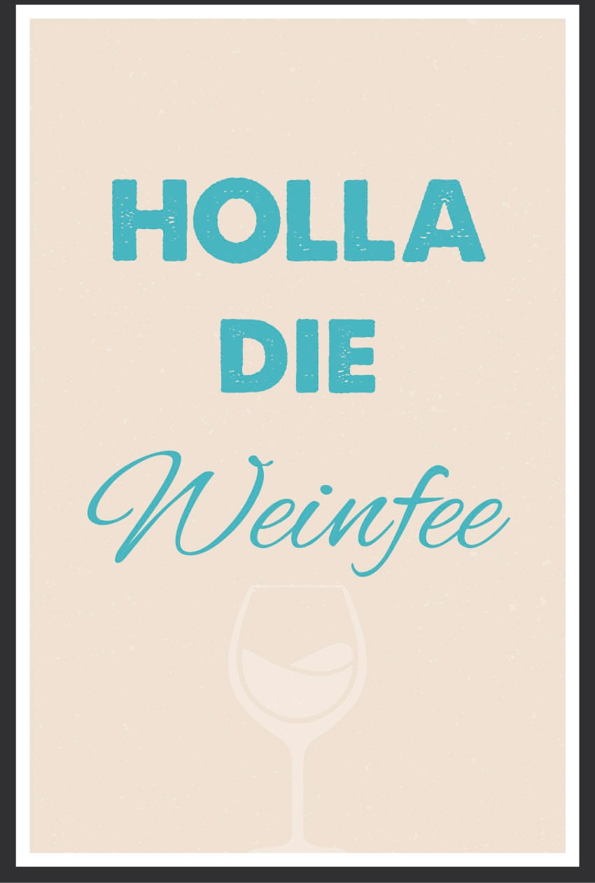 queence Metallbild »Weinfee«, Schriftzüge-Schriftzug-Sprüche-Sprüche & Texte-Getränke-Wein, (1 St.), Stahlschild, Blechschild, Sprüche, Texte, witzig, Weinfee