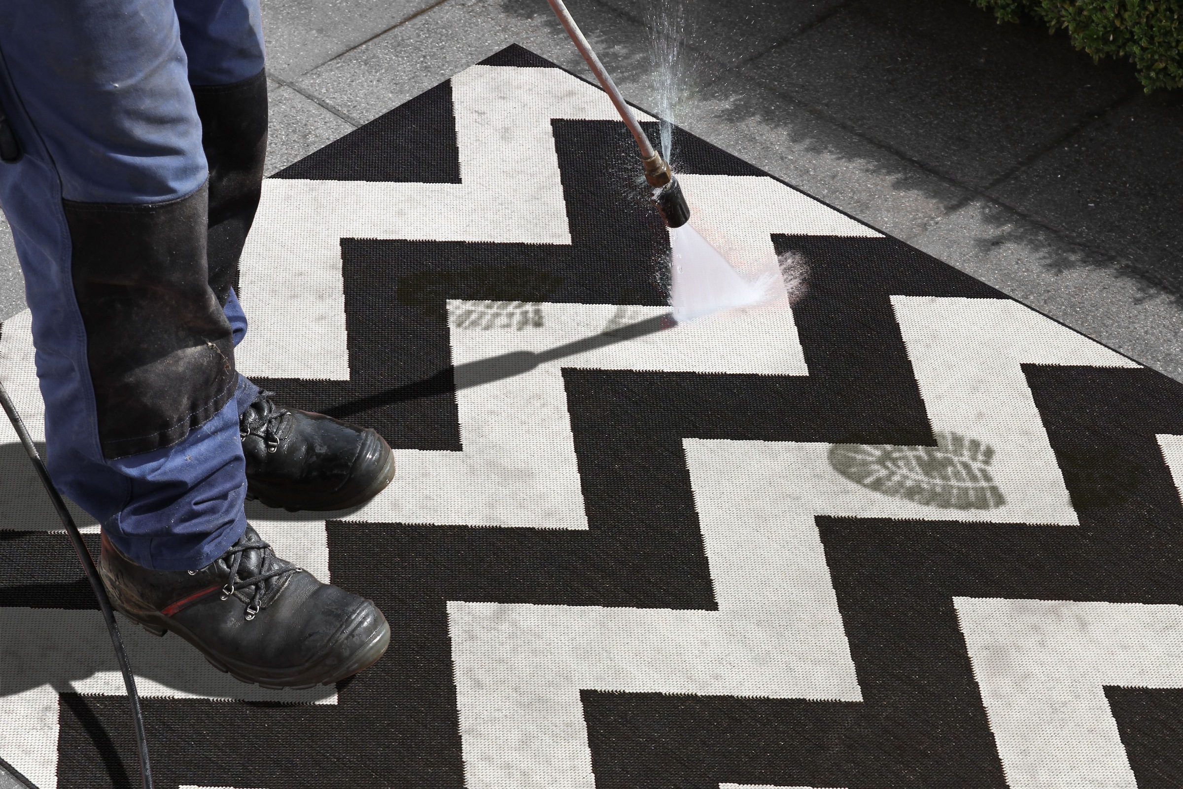 NORTHRUGS Teppich »Unique«, rechteckig, 8 mm Höhe, In- & Outdoor, Geometrisches Muster, Garten, Terrasse, Wohnzimmer
