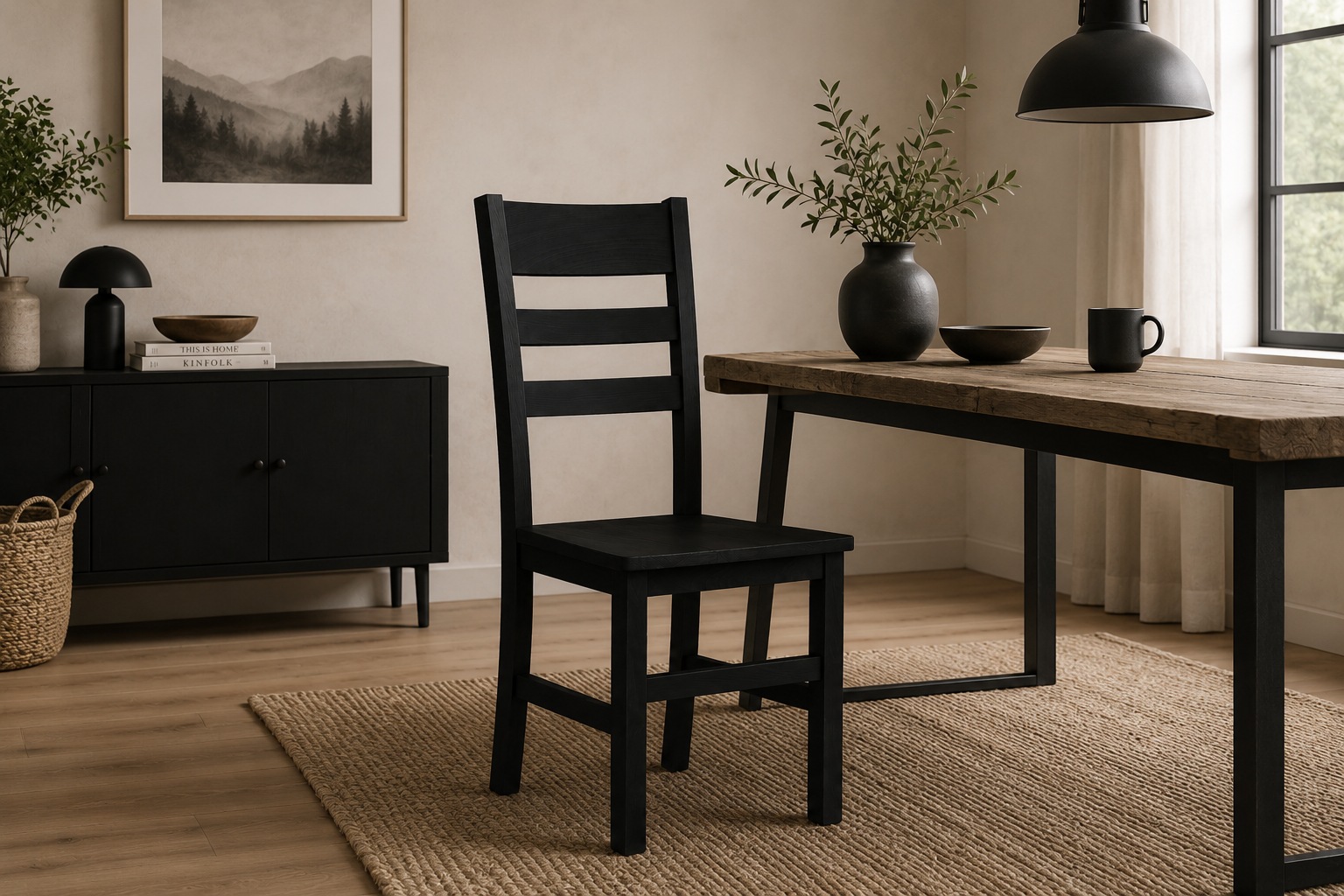 Home affaire 4-Fußstuhl »Verona Küchenstuhl, Massivholzstuhl, Landhaus Klassischer Stuhl« () 2 Stk.Stabiler Sprossenstuhl in vielen modernen Farben erhältlich
