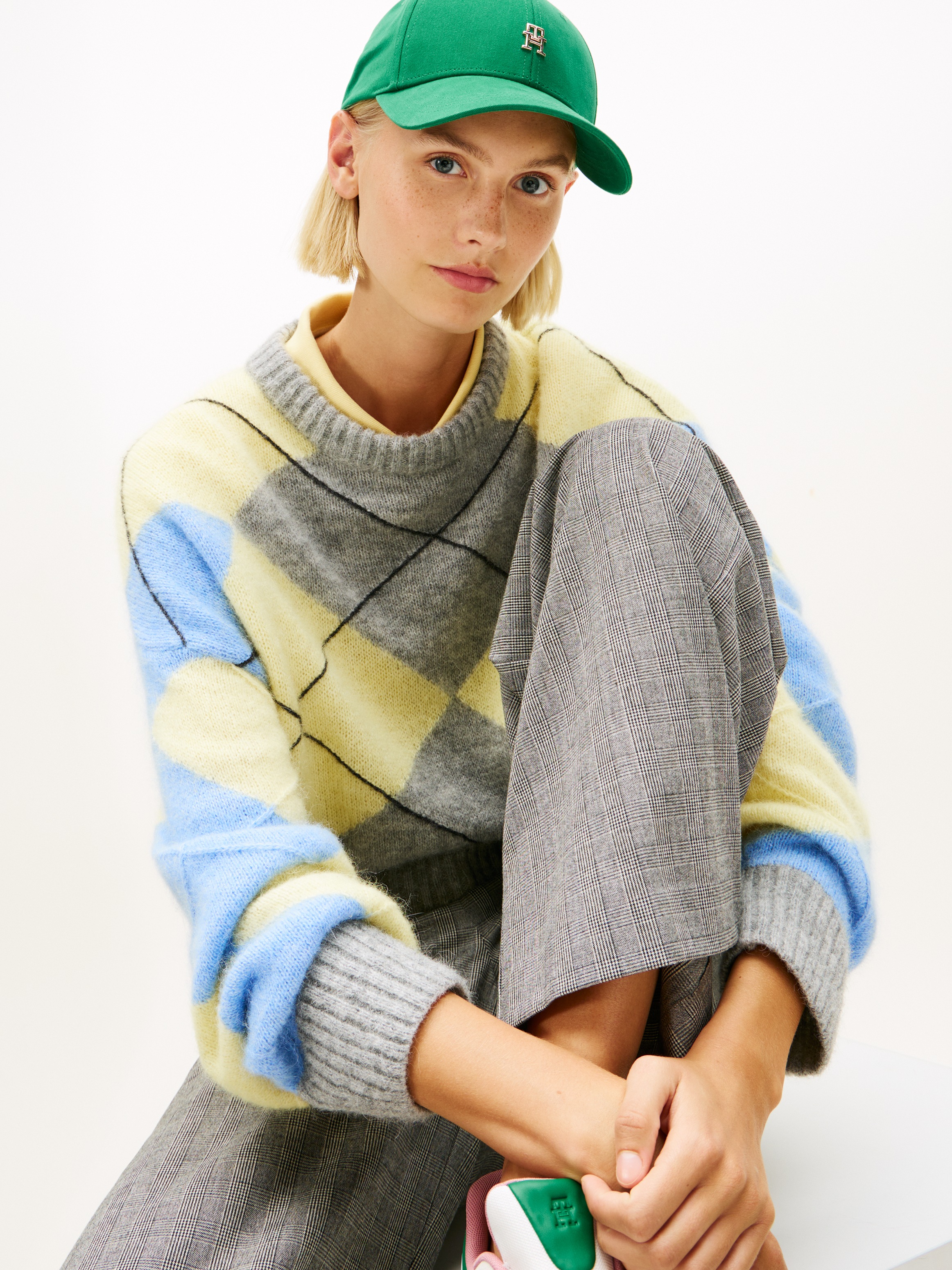 Tommy Hilfiger Strickpullover "ALPACA BLEND ARGYLE C-NK LS SWT" günstig online kaufen