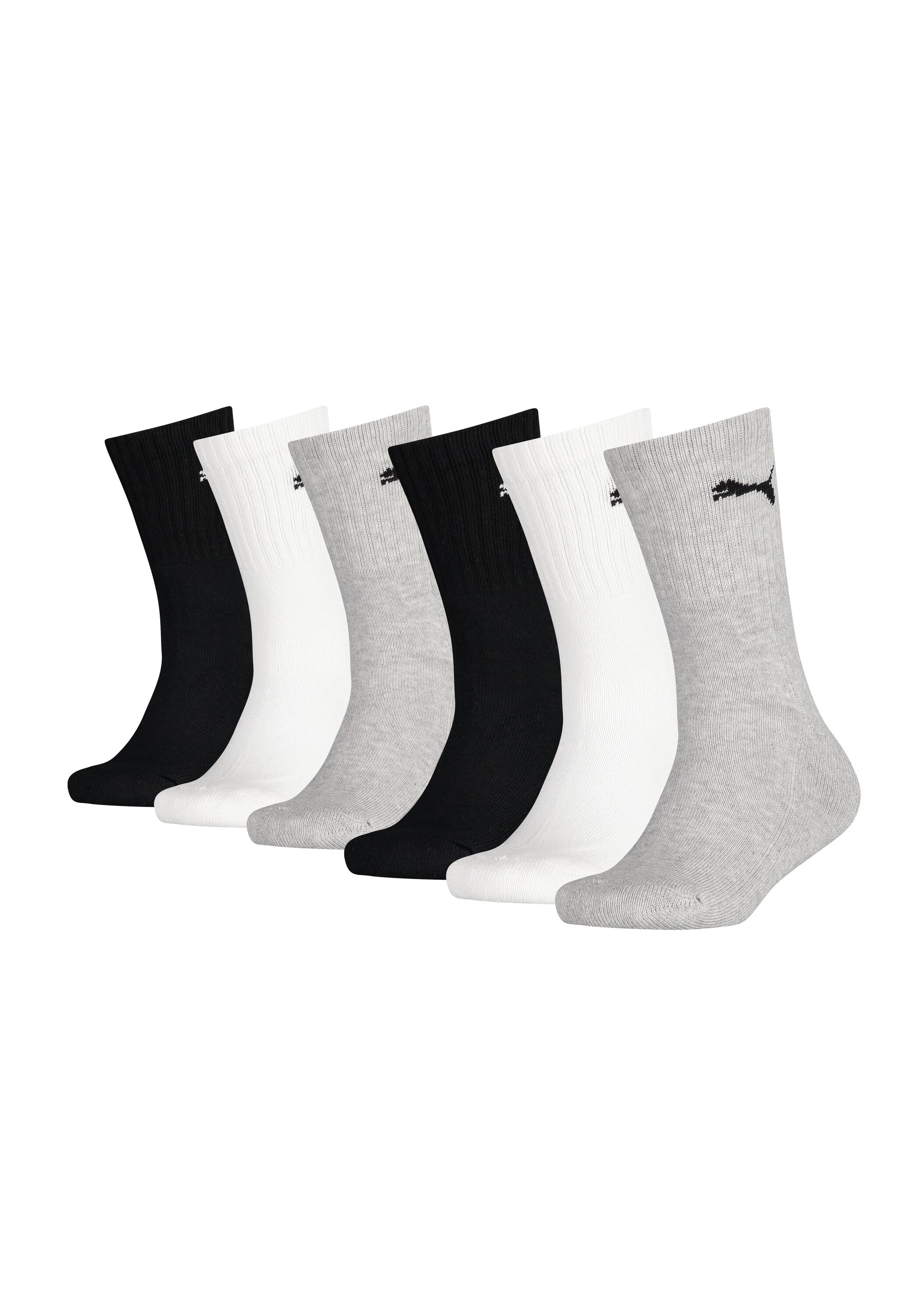 PUMA Mädchen Kurzsocken "Socken SPORT JUNIOR 6P ECOM 6er Pack", Gr. 31, bunt, Obermaterial: 73% Baumwolle CO. 26% Polyamid PA. 1% Elasthan EL., Socken