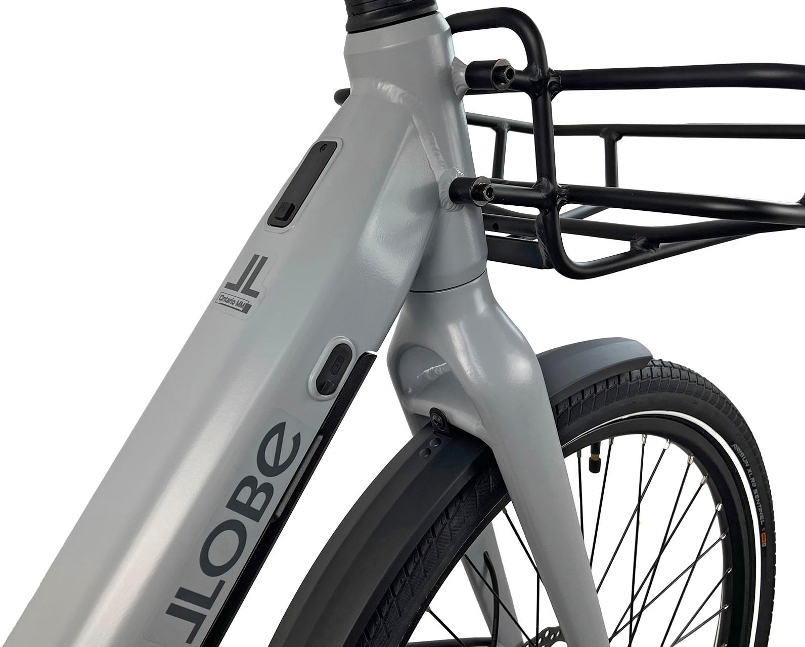 LLobe »CityVenture E-Bike 27,5" Ontario MM, grau« 7 Gang Nabenschaltung Mittelmotor 250 W