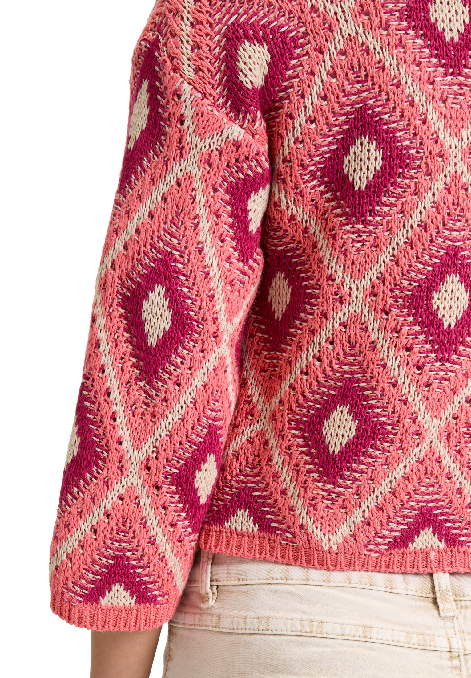 Cartoon Strickjacke »Cartoon Casual-Strickjacke mit 3/4 Arm«, Rippbündchen