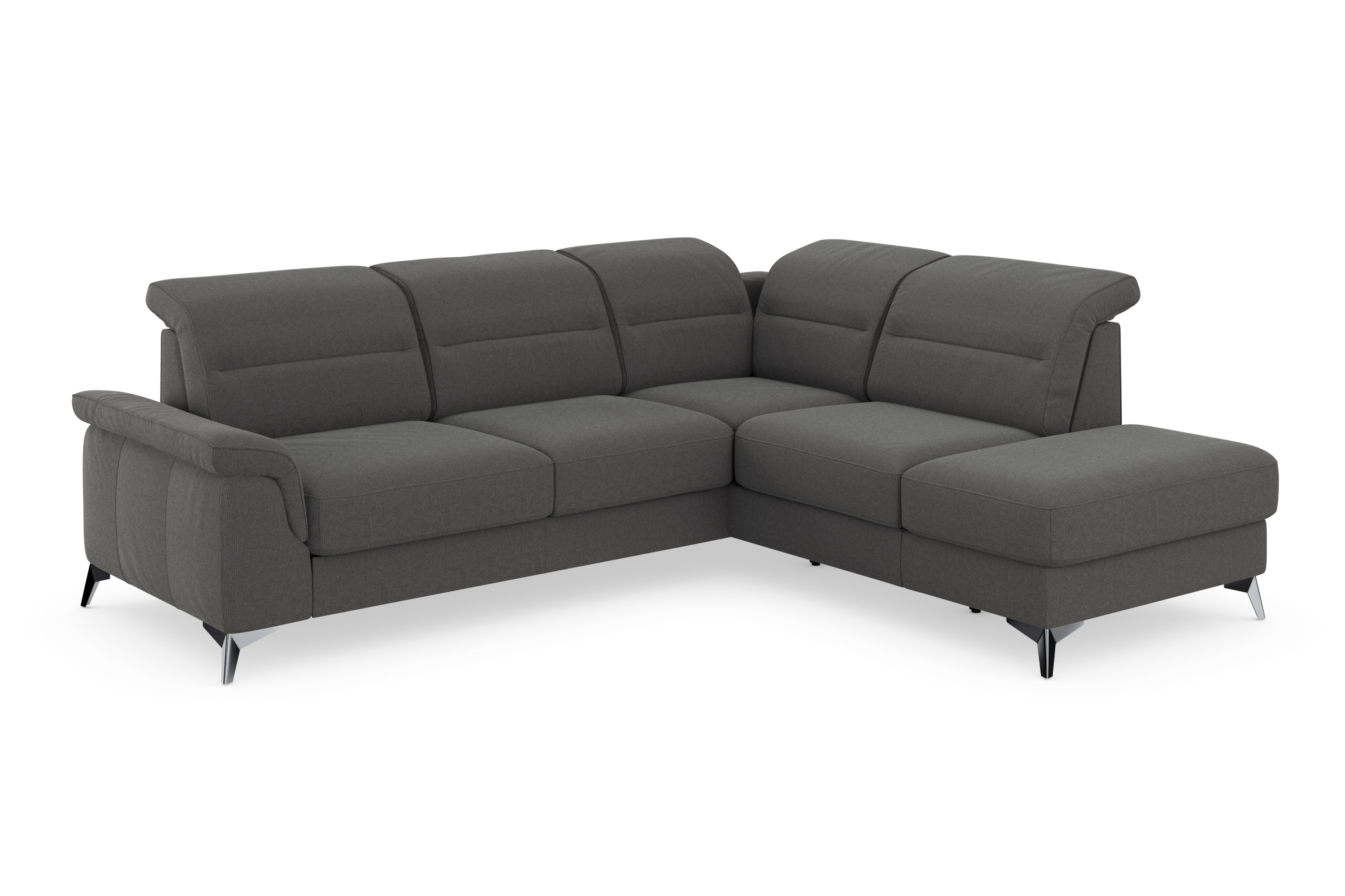 Thumbnail - sit&more Ecksofa "Sinatra L-Form", mit Ottomane, optional mit Kopfteilverstellung und Armteilfunktion