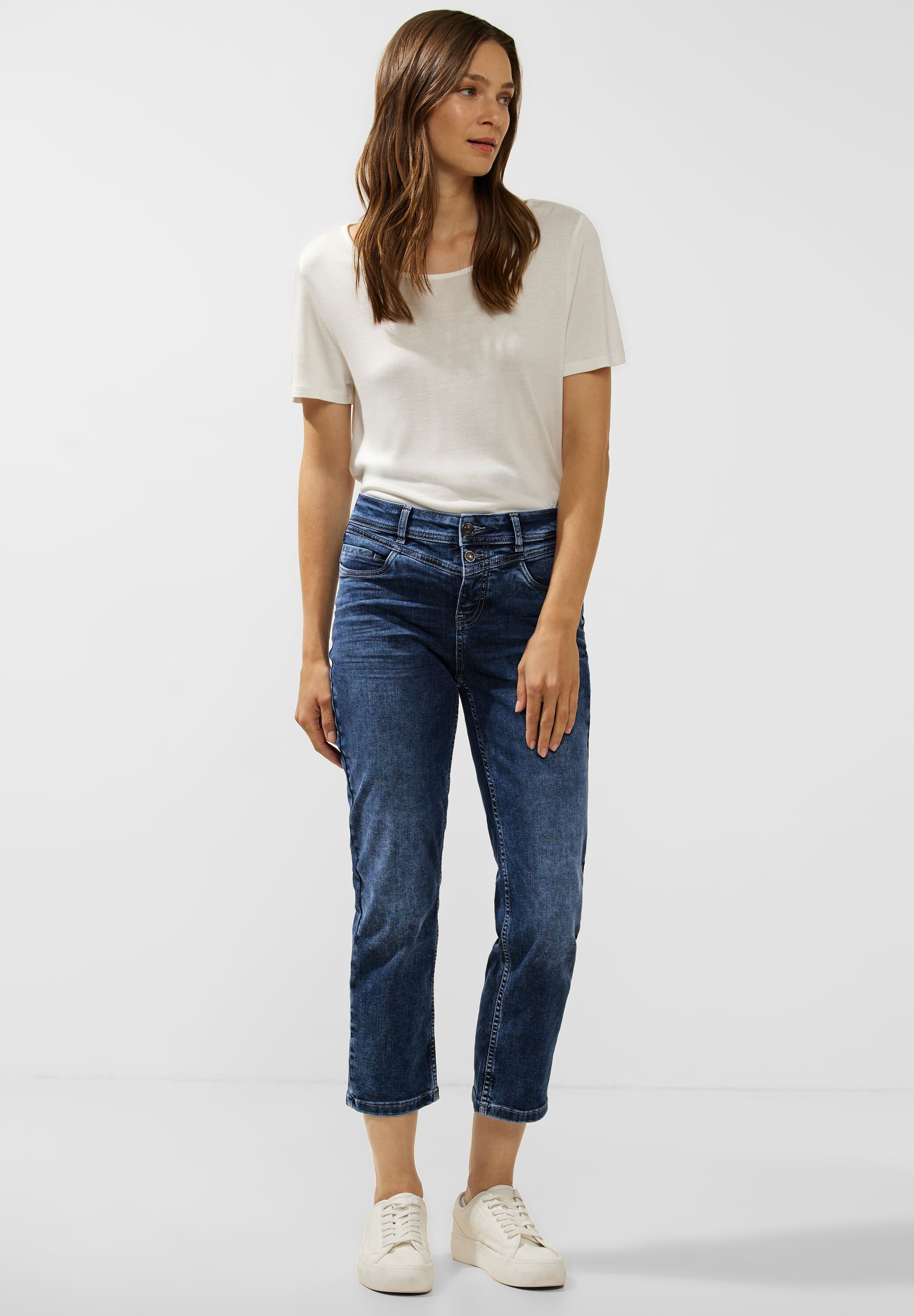 STREET ONE 7/8-Jeans, High Waist