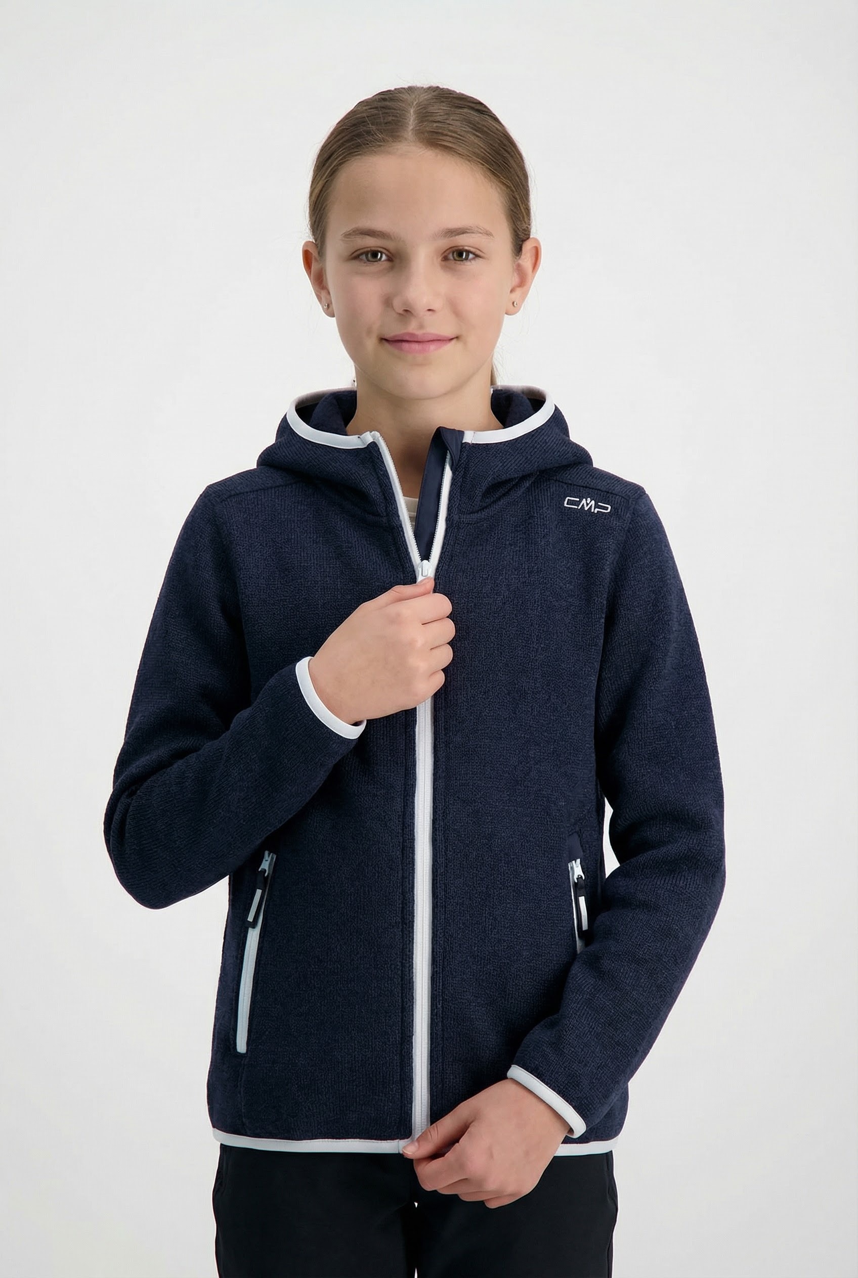 CMP 1100000002199 "KID G JACKET FIXED HOOD" mit Kapuze mit Kapuze, wärmeisolierend, windabweisend, wasserabweisend
