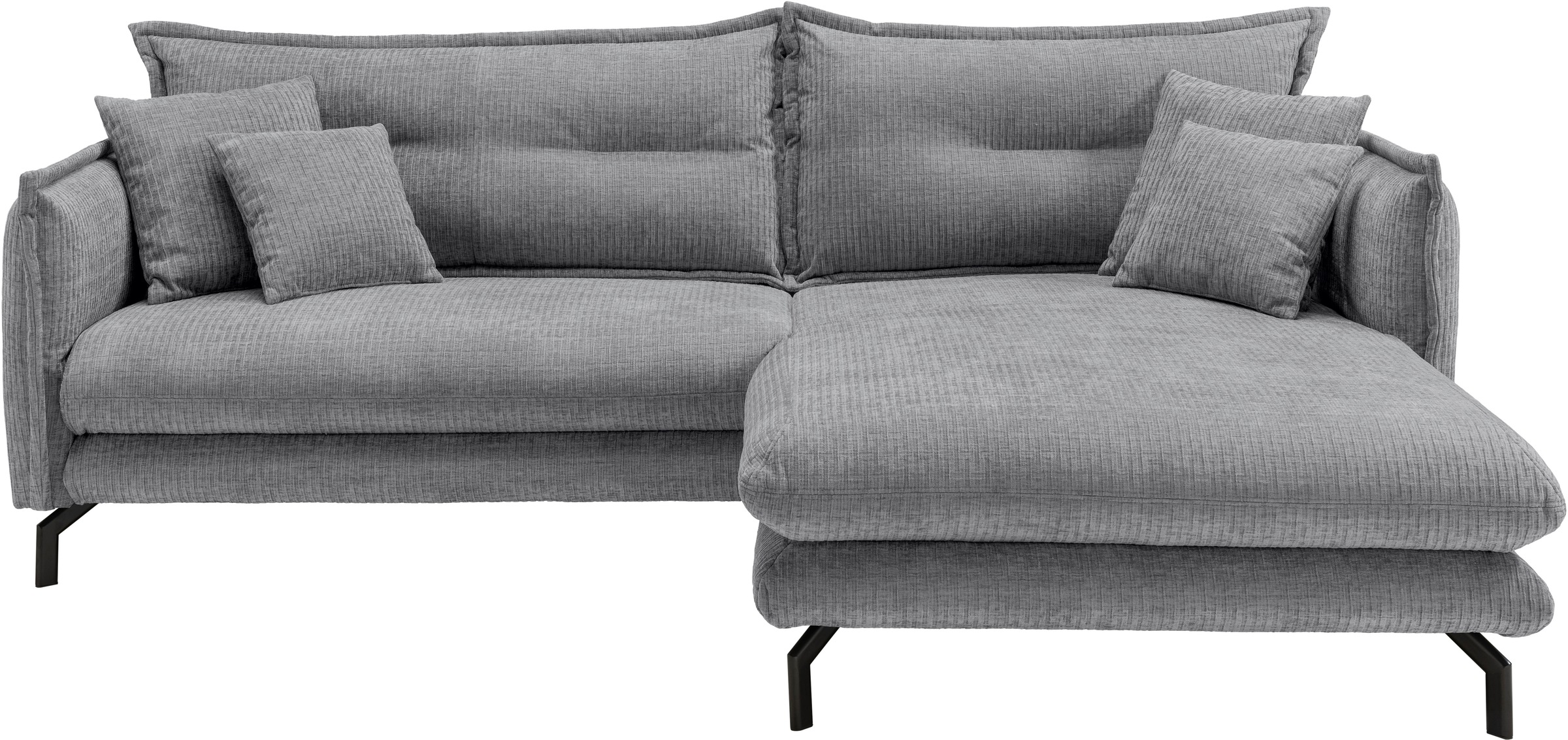 Home affaire Ecksofa "LAVA Breite 255 cm, modern und elegant, aktuelle Kiss günstig online kaufen