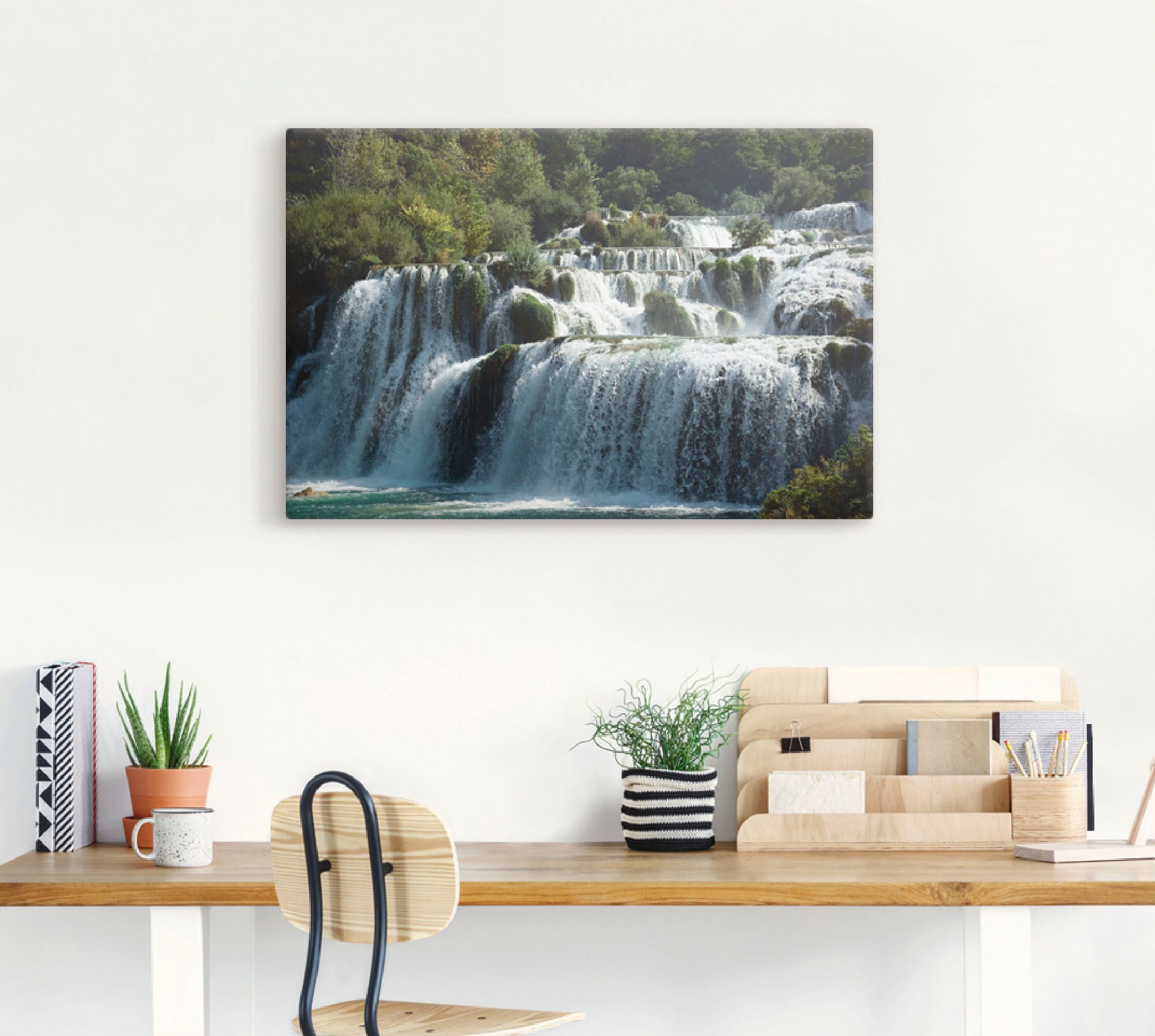 Artland Wandbild »Krka Wasserfälle«, Gewässer, (1 St.), als Leinwandbild, Poster in verschied. Größen