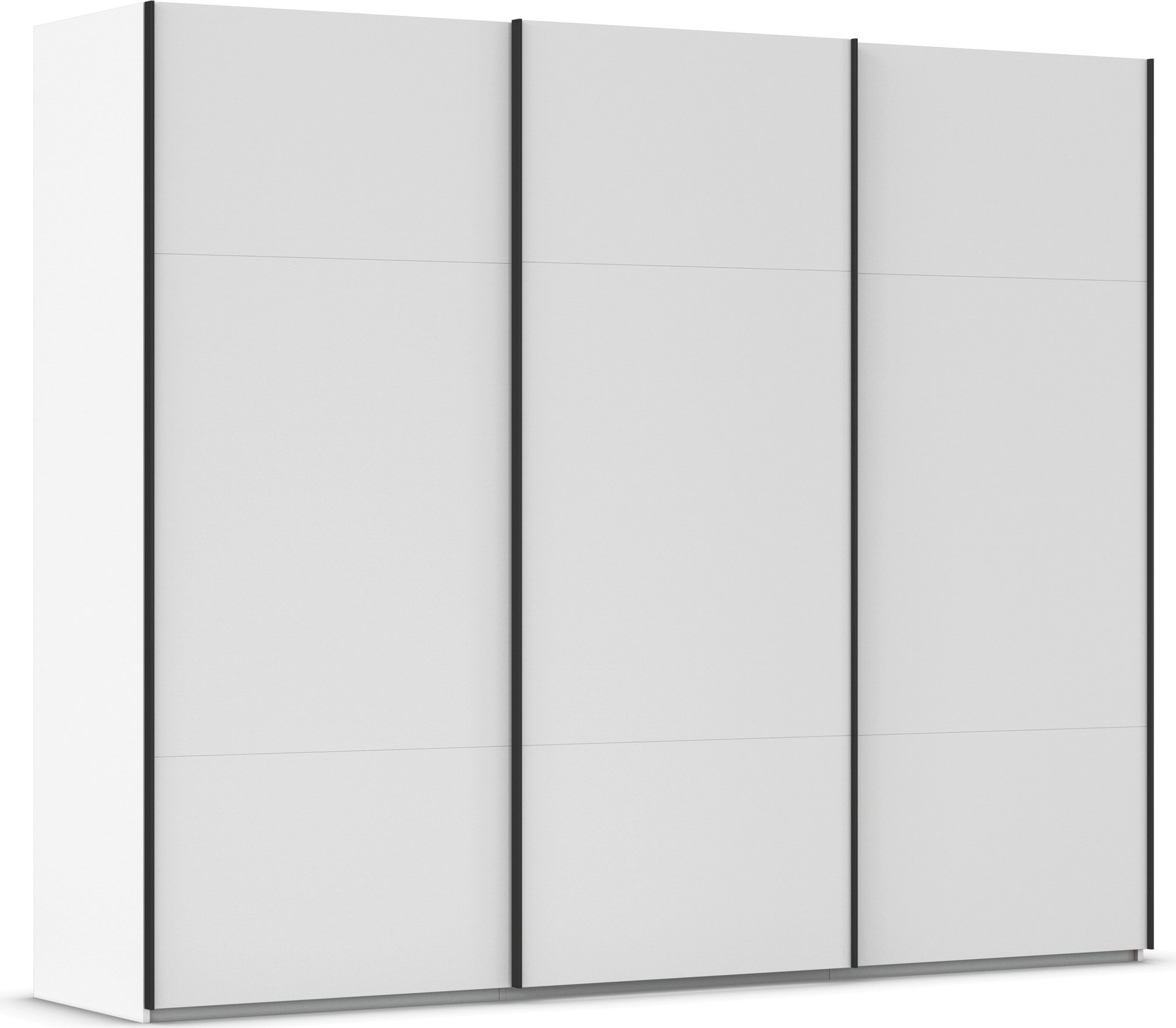 rauch Schwebetürenschrank "Kleiderschrank Schrank Garderobe Schlafzimmerschrank CONTIDO" 3 verschiedene Ausstattungen BASIC/CLASSIC/PREMIUM, aus hochwertigem Material in 6 Breiten 2 Griff-Farben MADE IN GERMANY
