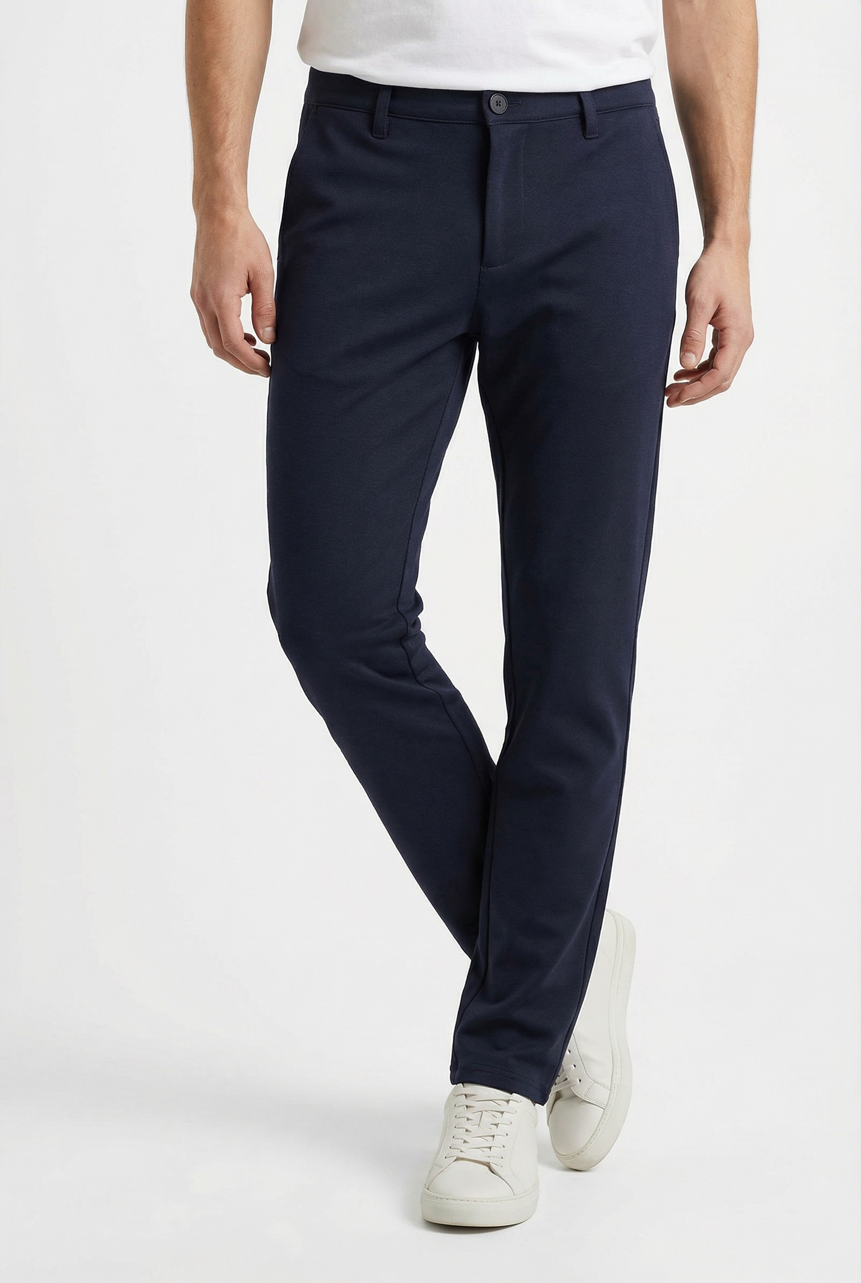 Chinos BLEND "BHLangford pants", Herren, Gr. 31, Länge 32, blau, Web, Obermaterial: 64% Viskose, 31% Polyester, 5% Elasthan, unifarben, regular fit normal, Hosen 2