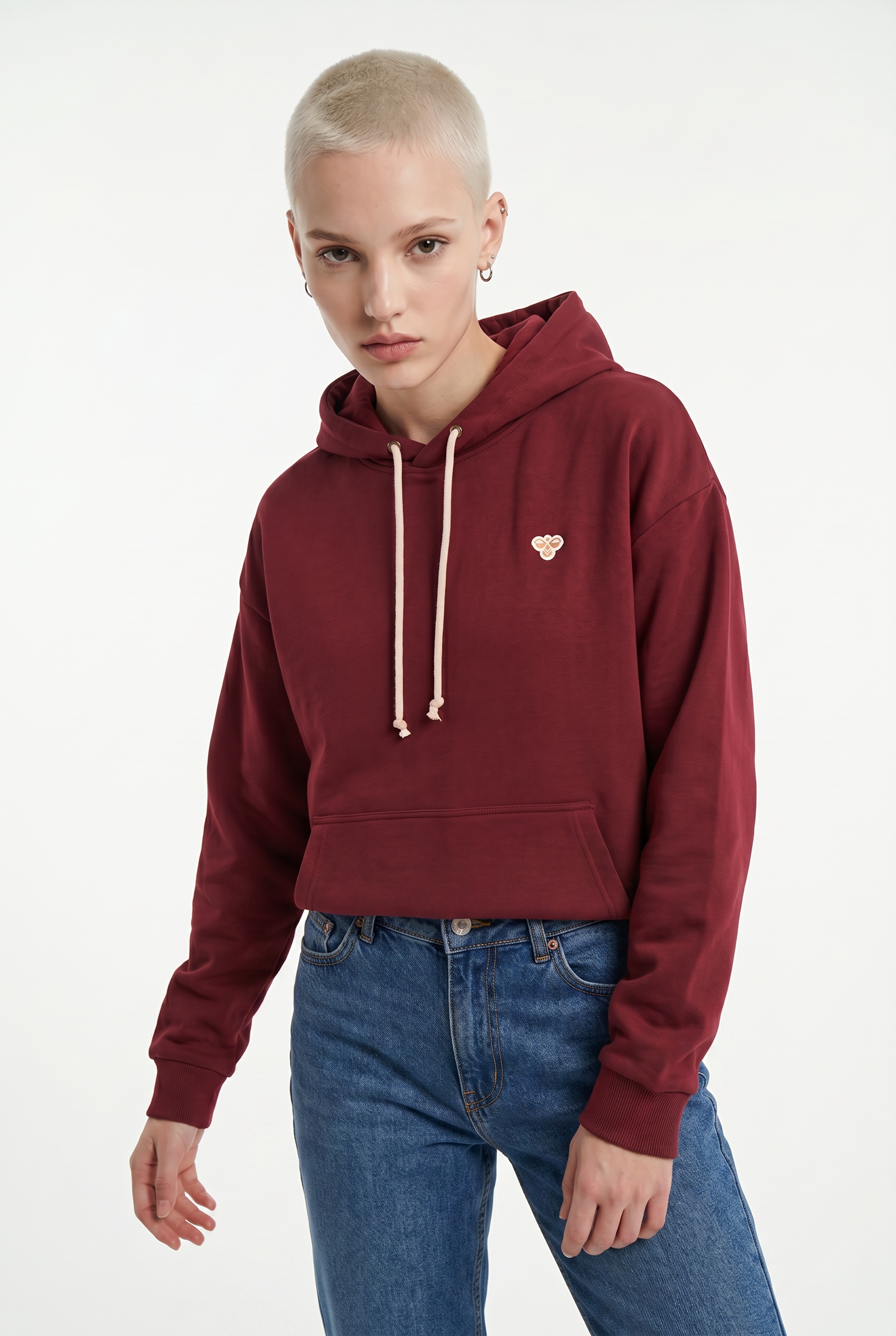 hummel Kapuzensweatshirt "hmlLOOSE HOODIE BEE", mit Kapuze, Langarm, aus Baumwollmischung